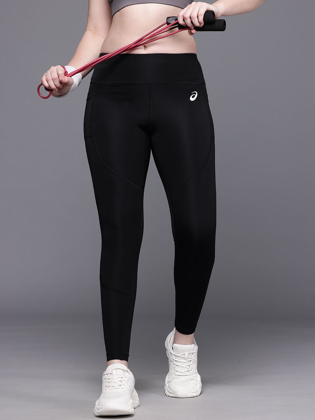 ASICS Women Mid-Rise Training Tights with Mesh Pockets-image-3