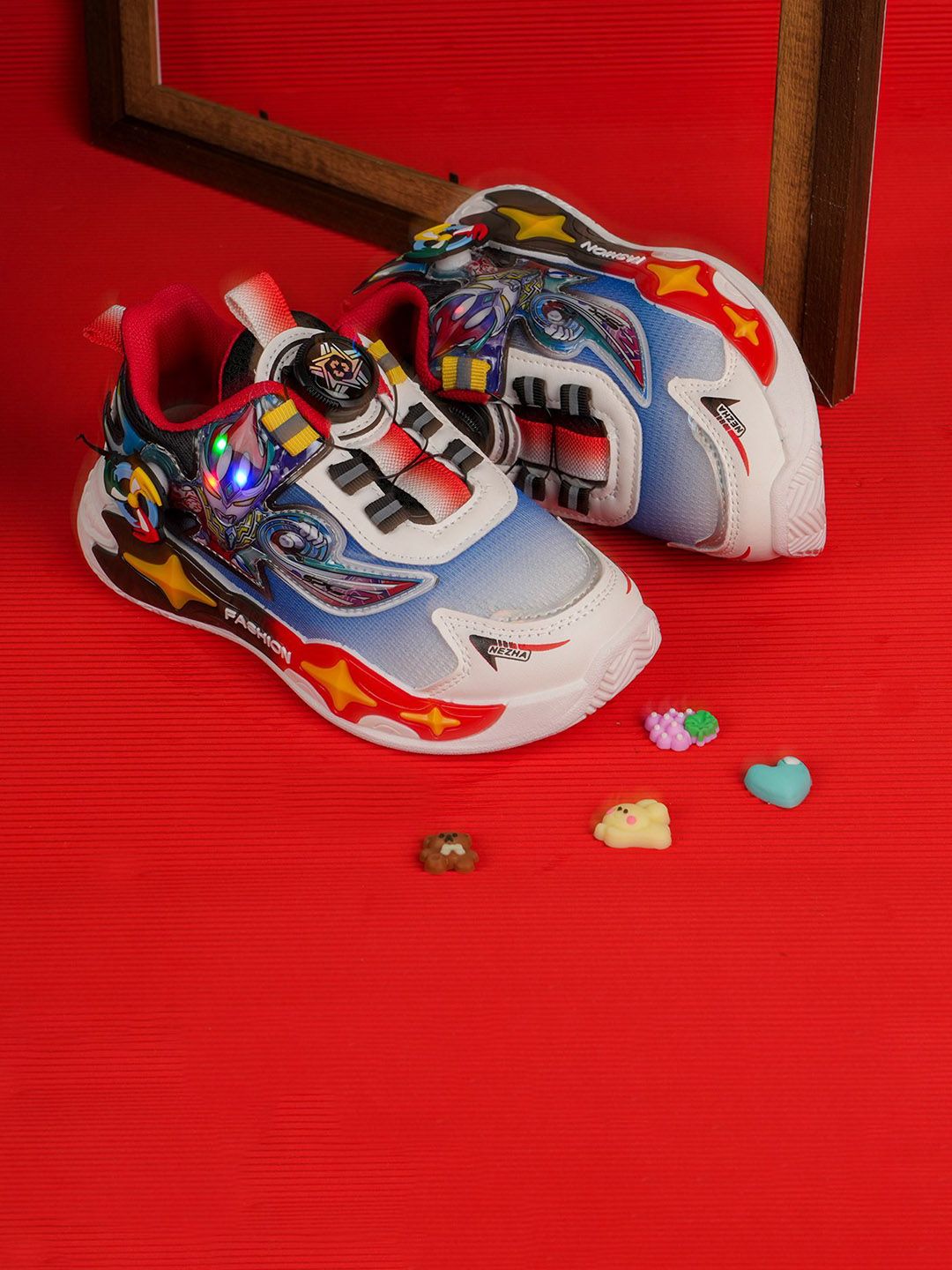 FEETWELL SHOES Unisex Kids Colourblocked Sneakers-picture-18