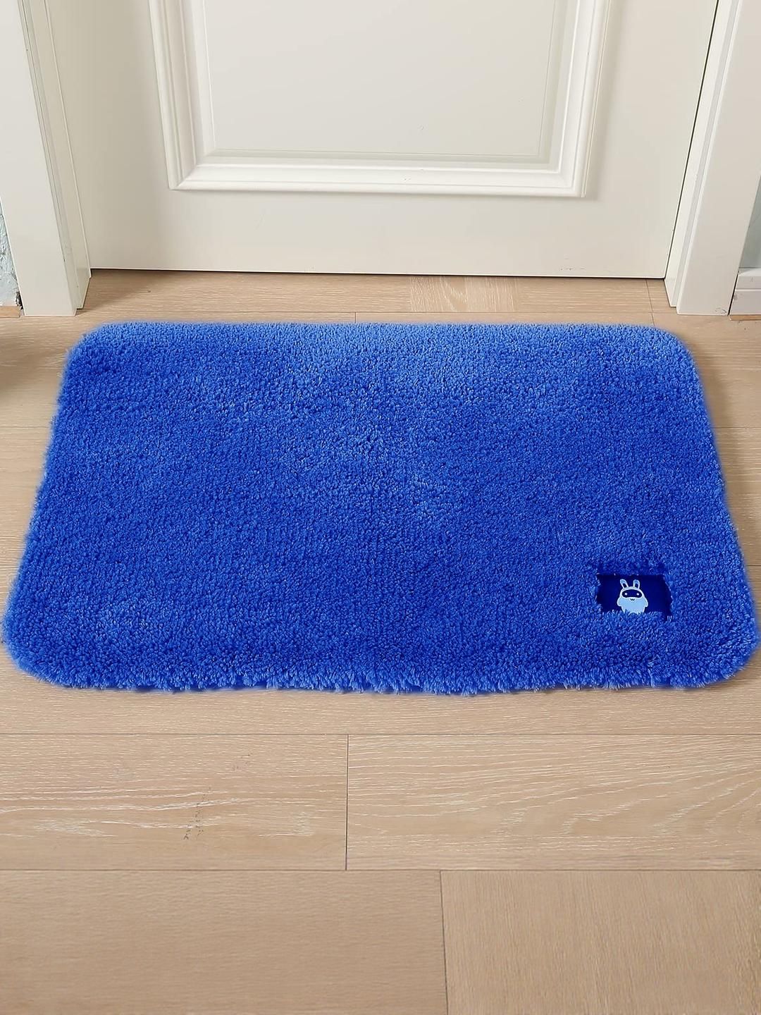 CROWN MATTINGS Blue 1400 GSM Microfibre Bath Rugs-picture-35