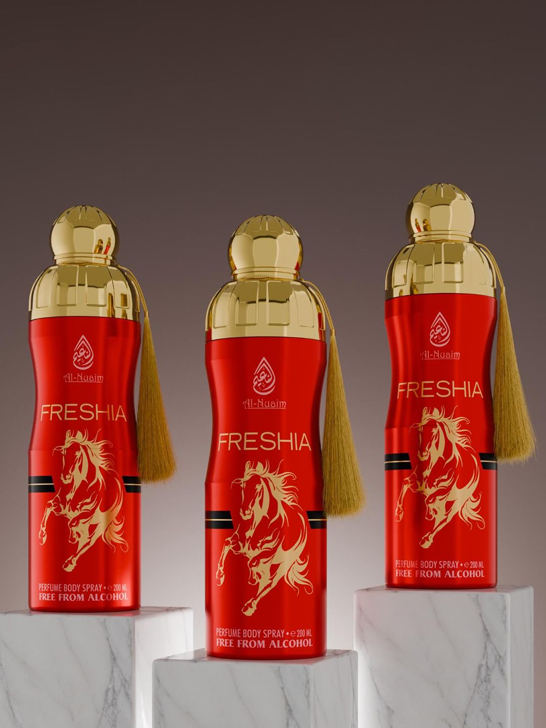 Al-Nuaim Set Of 2 Freshia Long Lasting Perfume Body Spray - 200 ml Each-picture-11