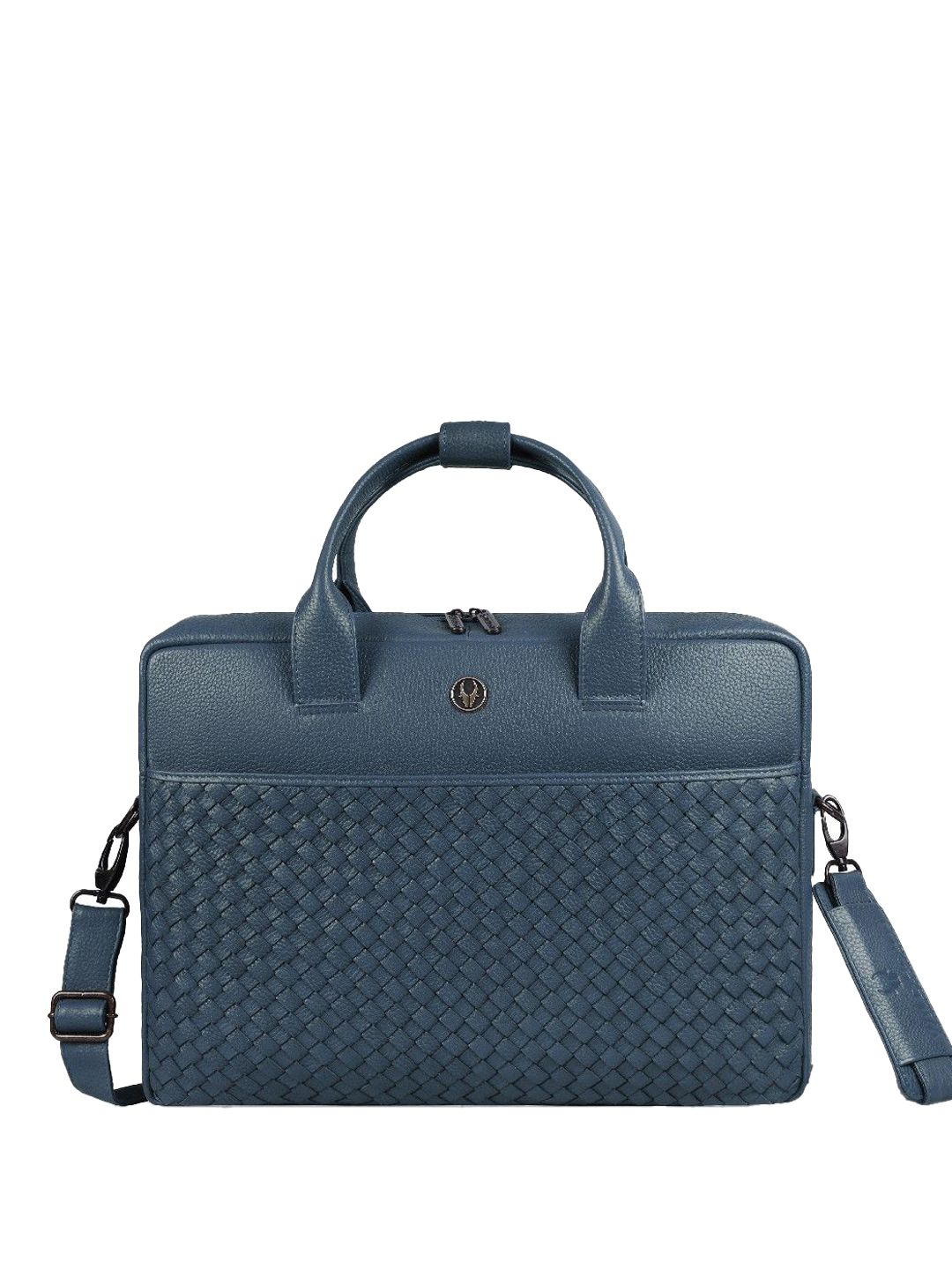 WildHorn Men Textured Leather Laptop Bag-picture-11