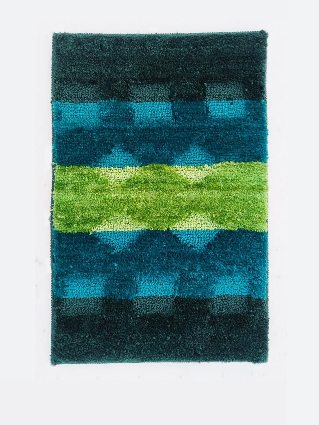 CROWN MATTINGS Green 1400 GSM Microfibre Bath Rugs-picture-19
