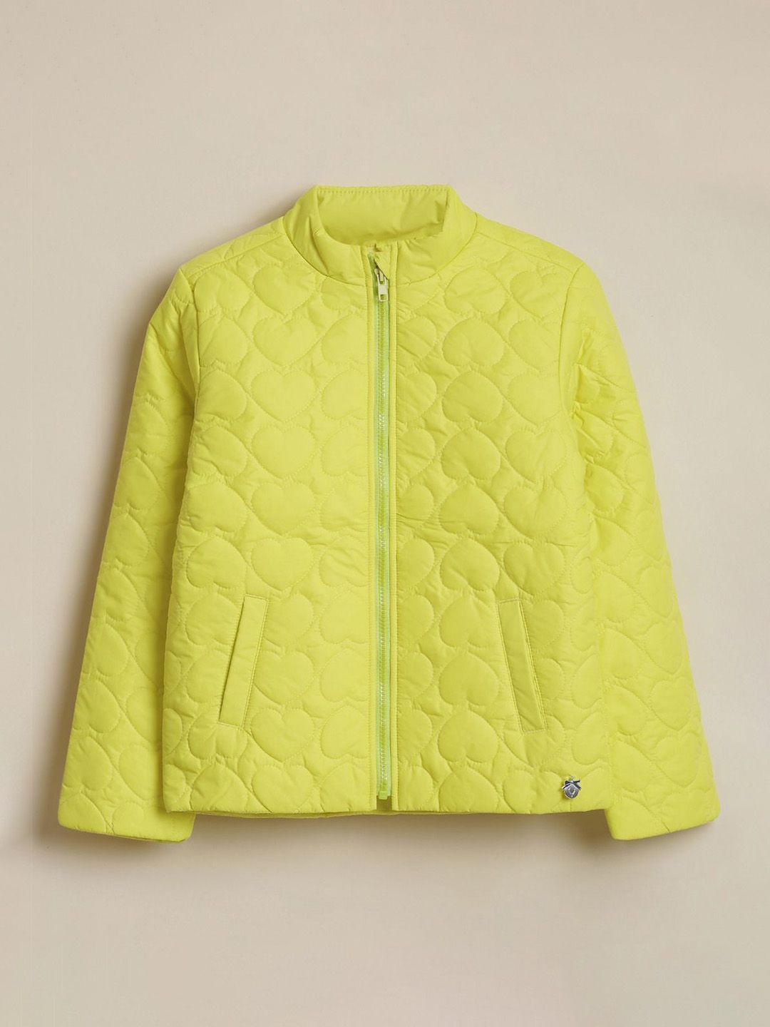 Allen Solly Junior Girls Stand Collar Solid Padded Jacket-picture-43