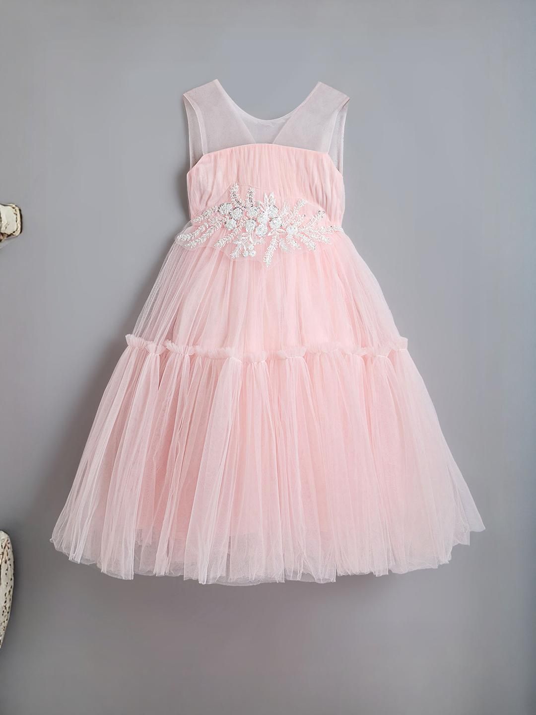 Hopscotch Girls Polyester Printed Dresses-picture-39