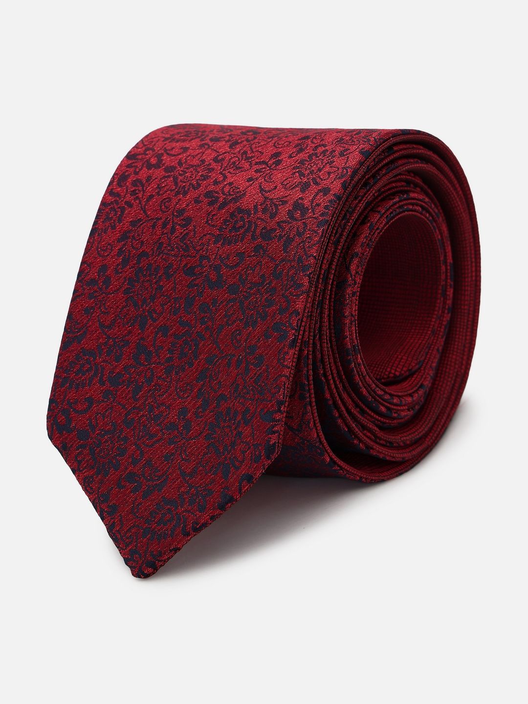Van Heusen Men Maroon Embroidered Formal Tie-picture-20