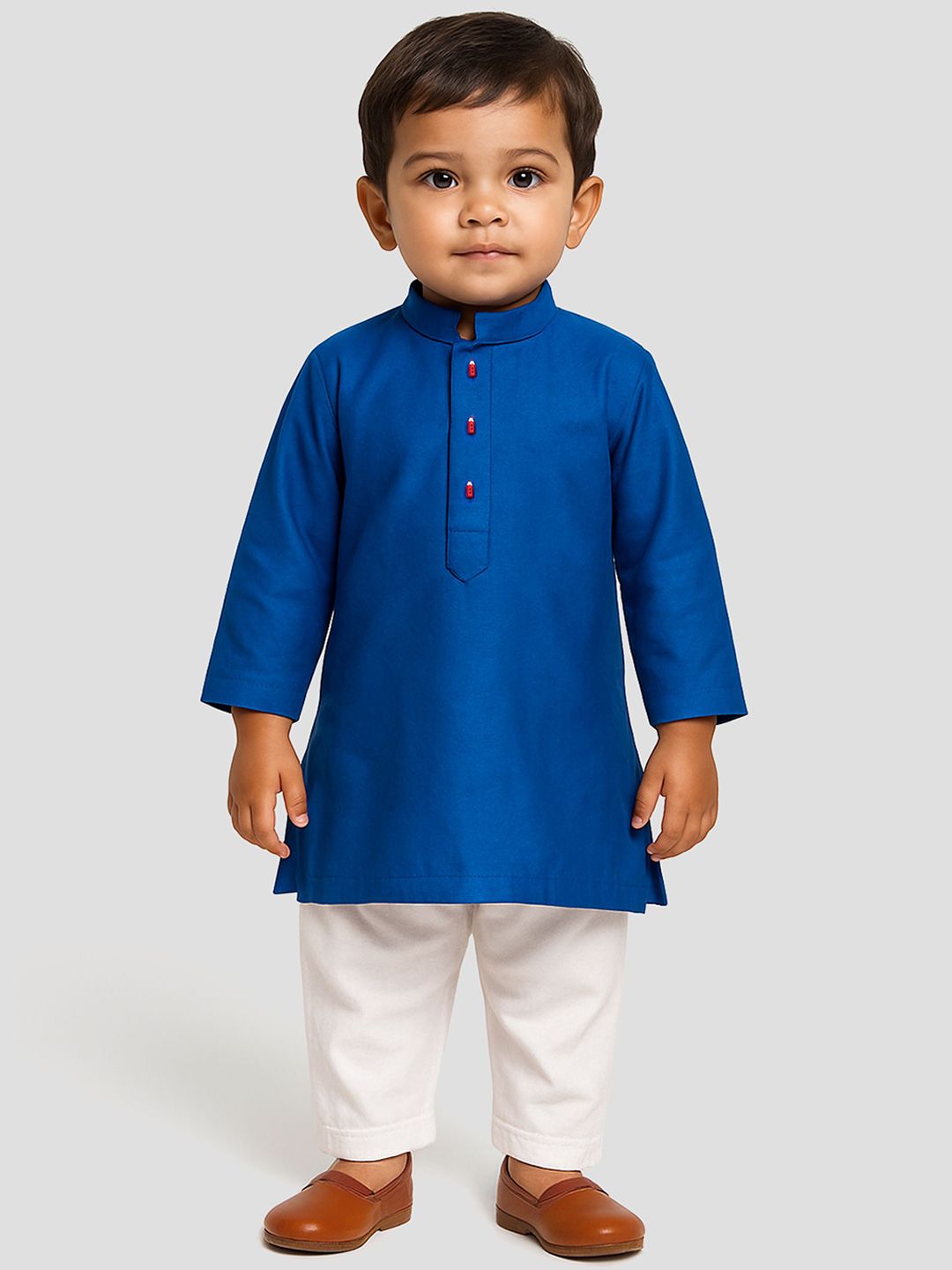 JBN Creation Boys Mandarin Collar Kurta with Pyjamas-image-44