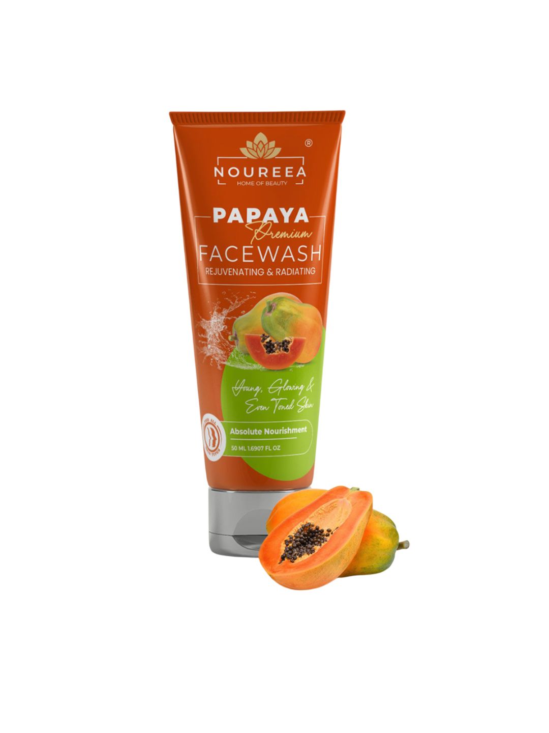 Noureea Papaya Face Wash For Glowing & Even Toned Skin - 50 ml-image-21