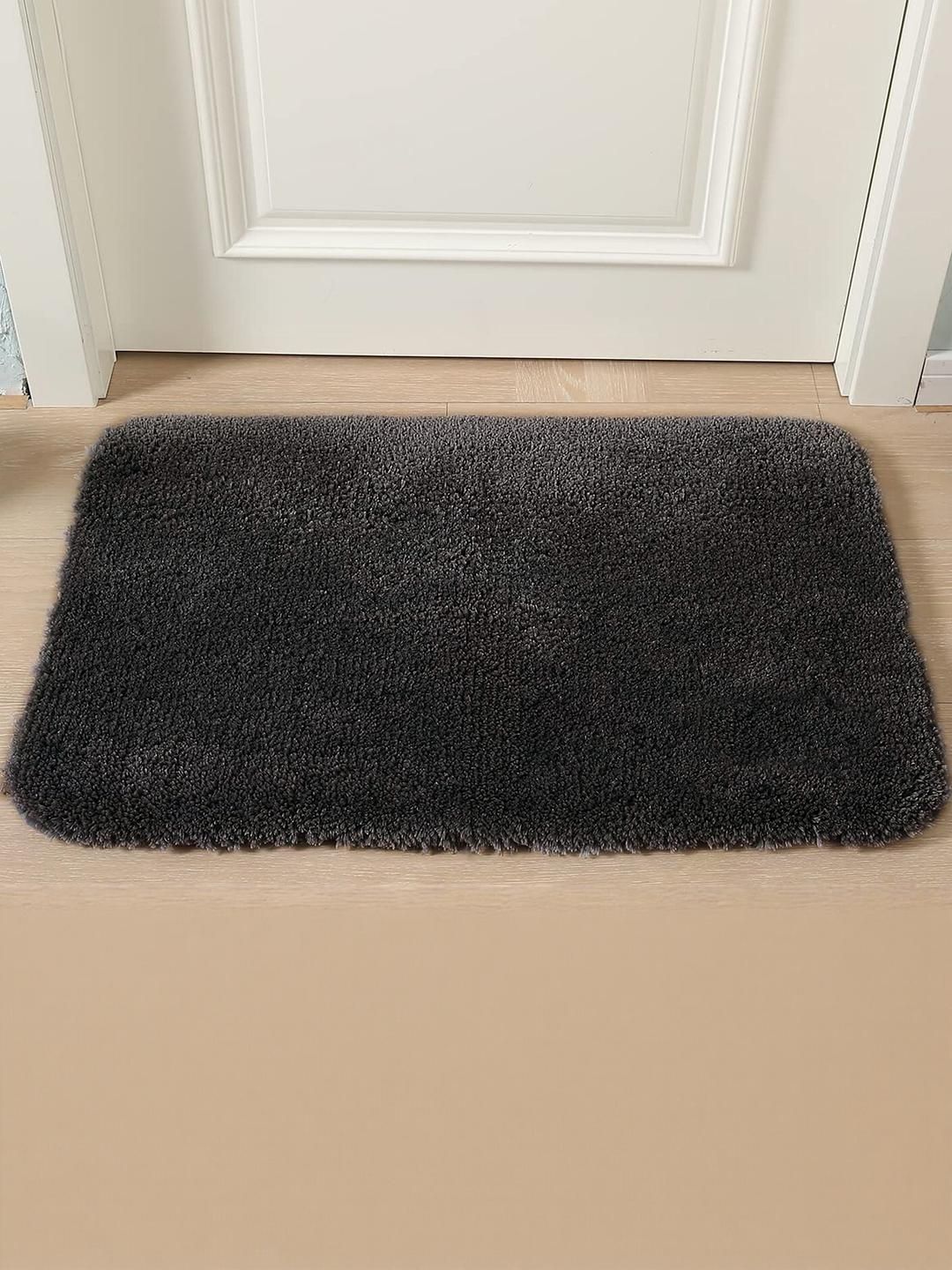 CROWN MATTINGS Grey 1400 GSM Microfibre Bath Rugs-picture-34