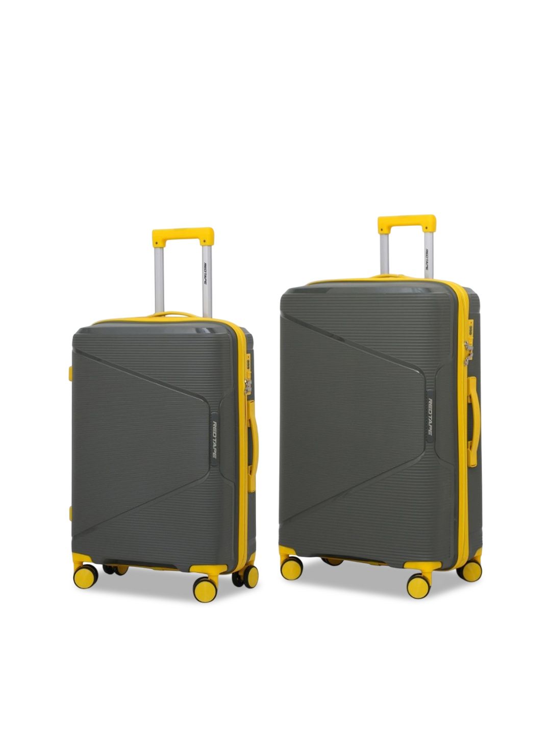 Red Tape Set of 2 Textured Hard Sided Trolley Bags-picture-43