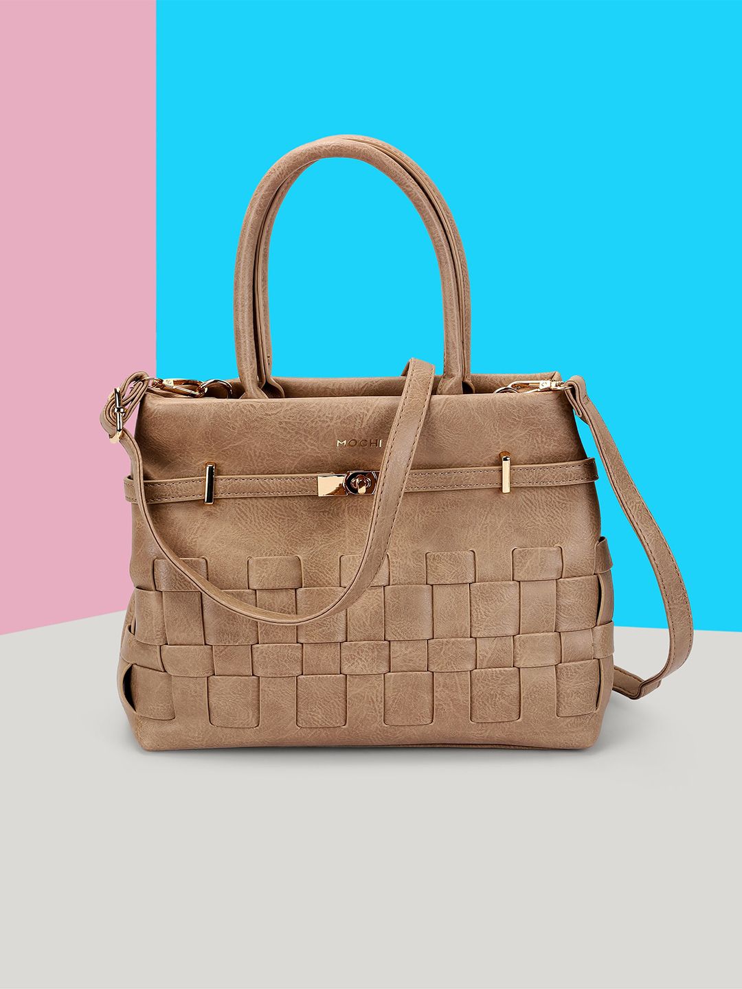 Mochi Women Textured Structured Handheld Bag-picture-57