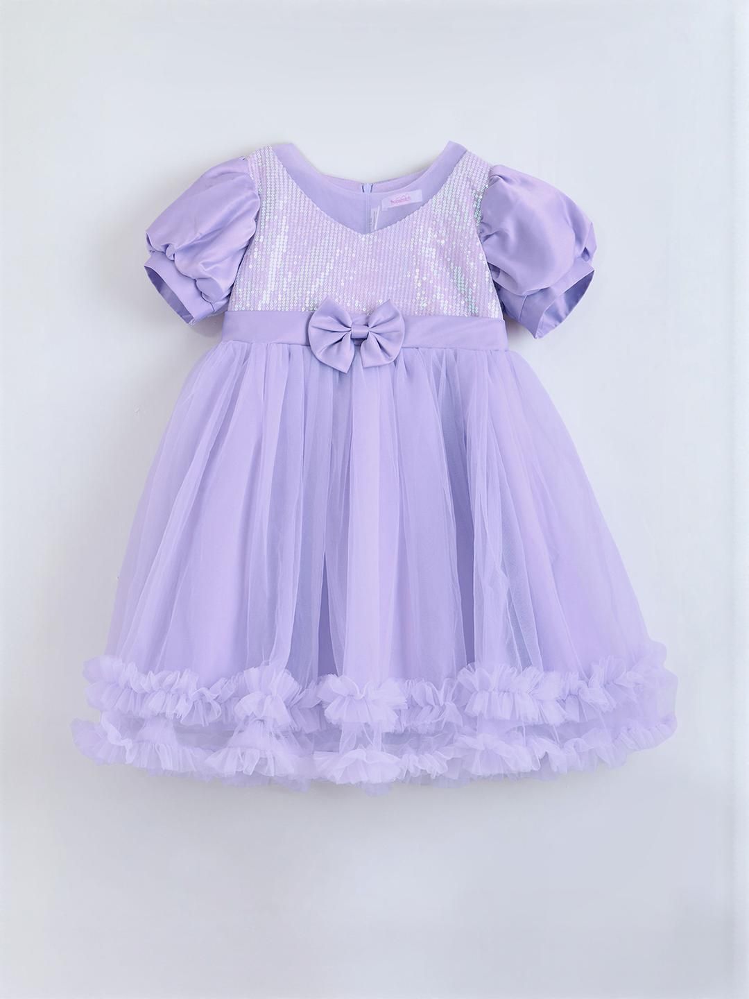 Hopscotch Girls Polyester Printed Dresses-picture-12
