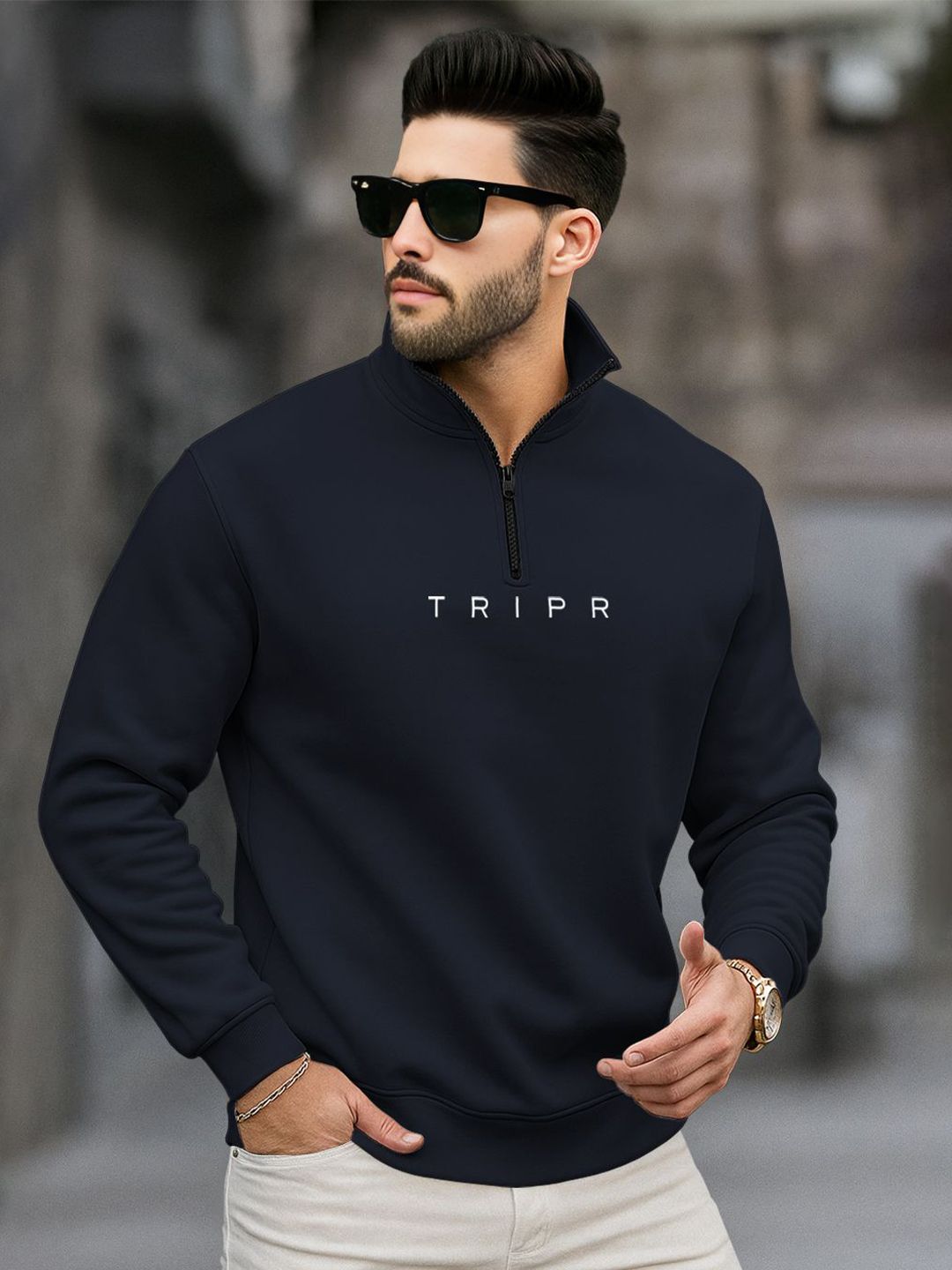 TRIPR Printed High Neck Pullover-picture-11