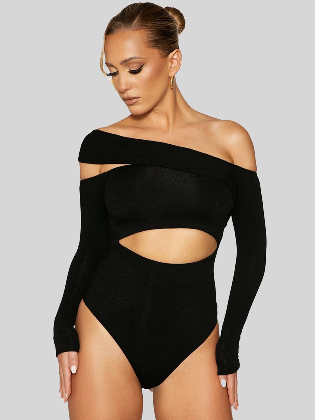 LULU & SKY Off Shoulder Bodysuit-picture-22
