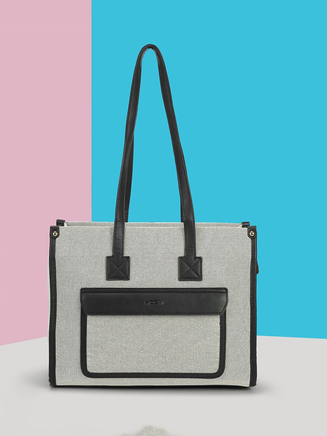 Mochi Women Textured Structured Tote Bag-picture-40