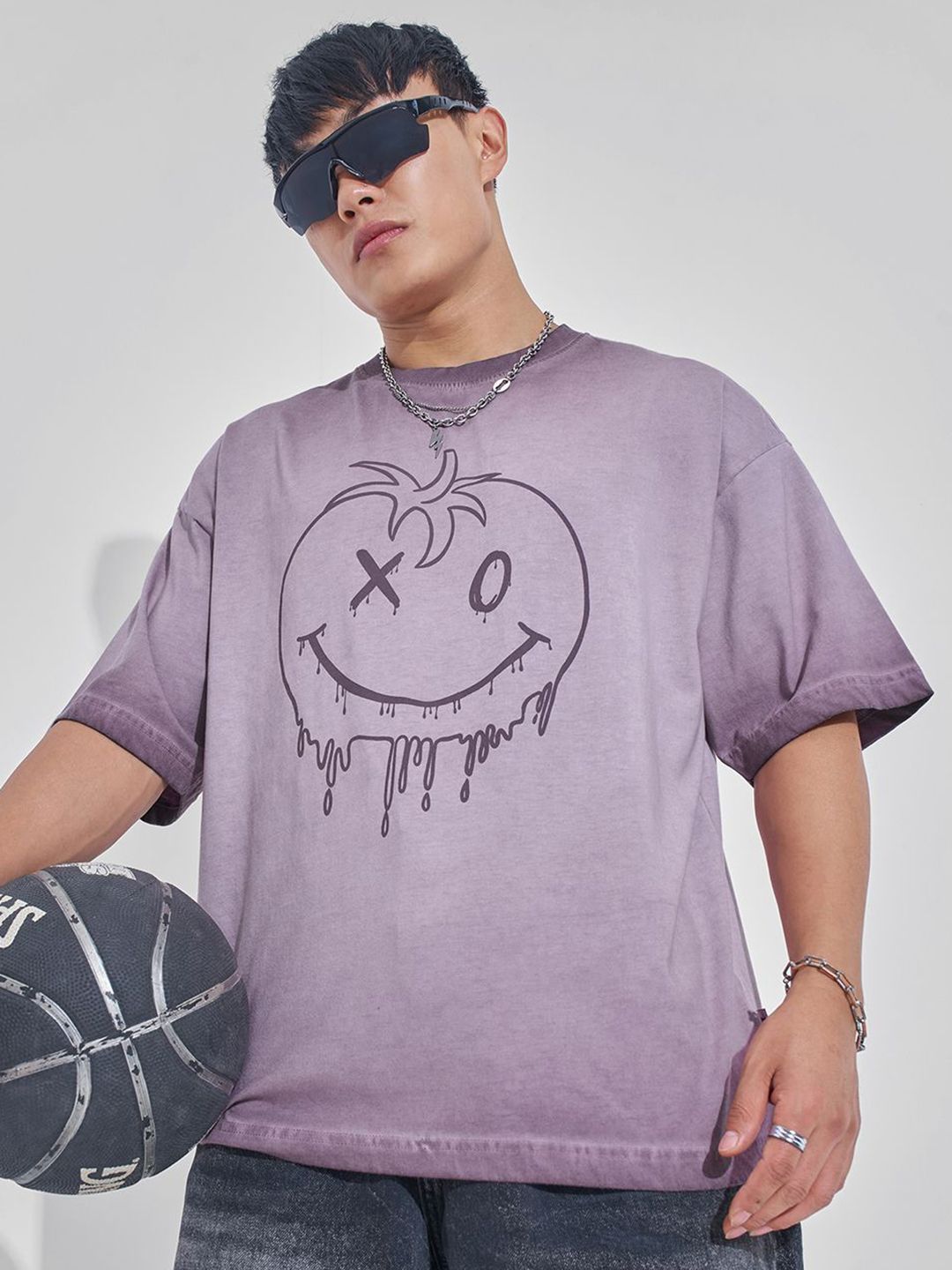 HIGHLANDER Men Graphic Printed Round Neck Cotton Oversized T-shirt-picture-36