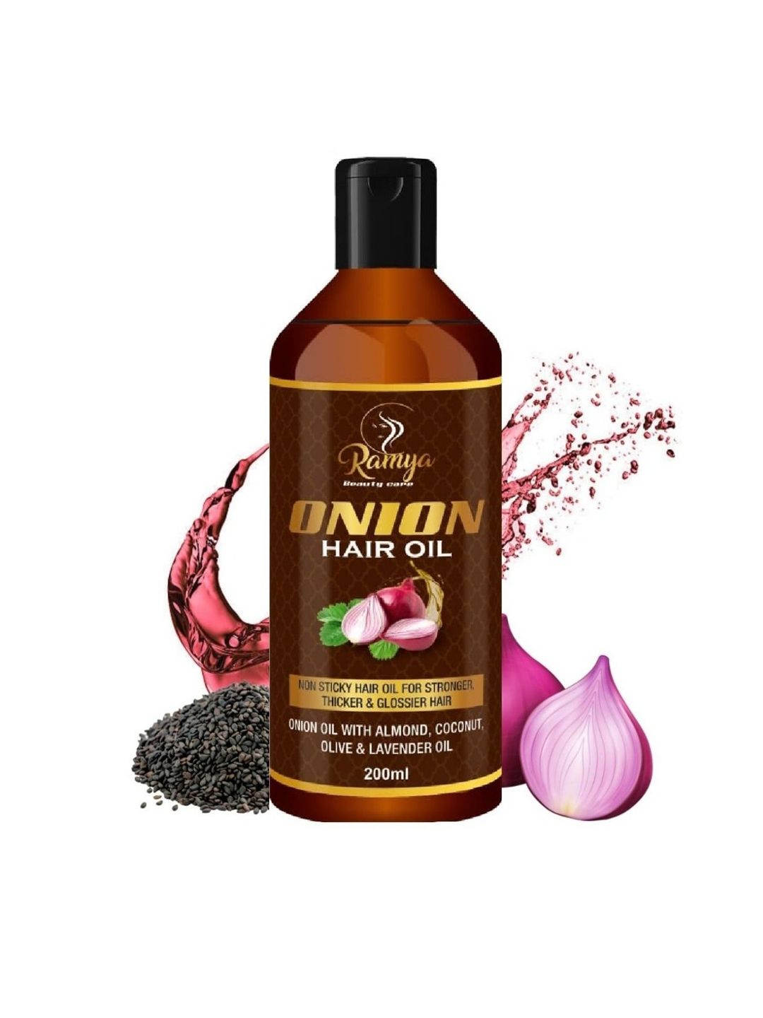 Ramya Beauty care Herbal Onion Black Seed Hair Oil - 200 ml-image-30