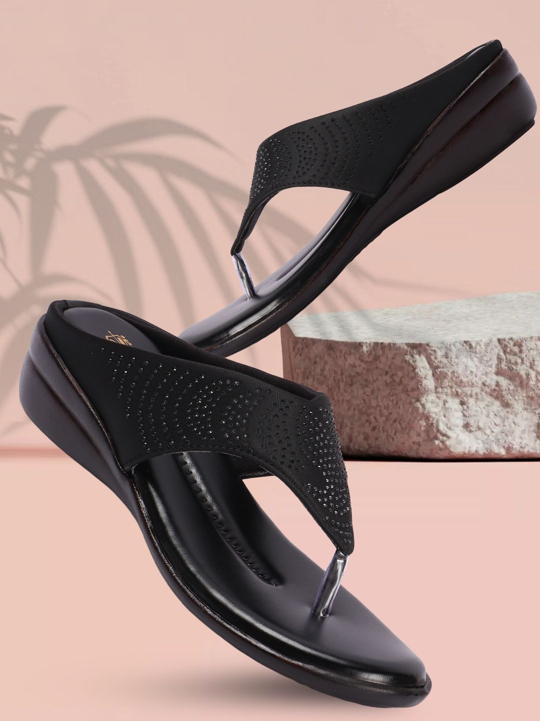 Picktoes Women Embellished Comfort Heels Sandals-picture-40