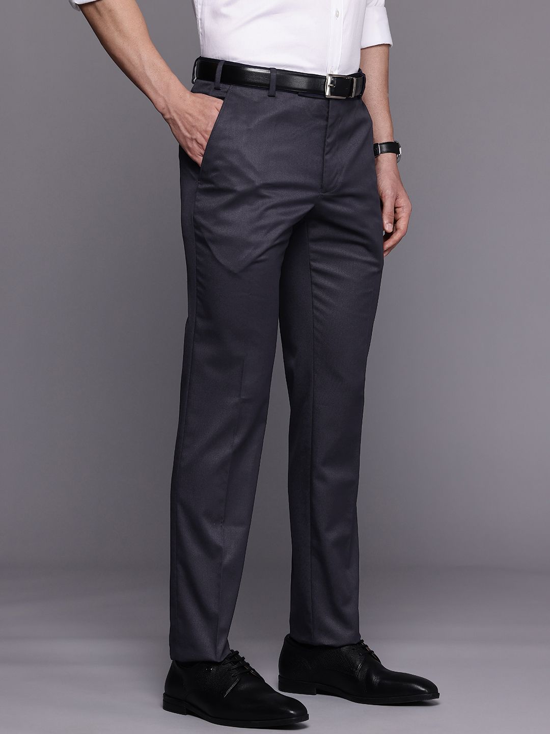 Raymond Men Slim Fit Formal Trousers-picture-40