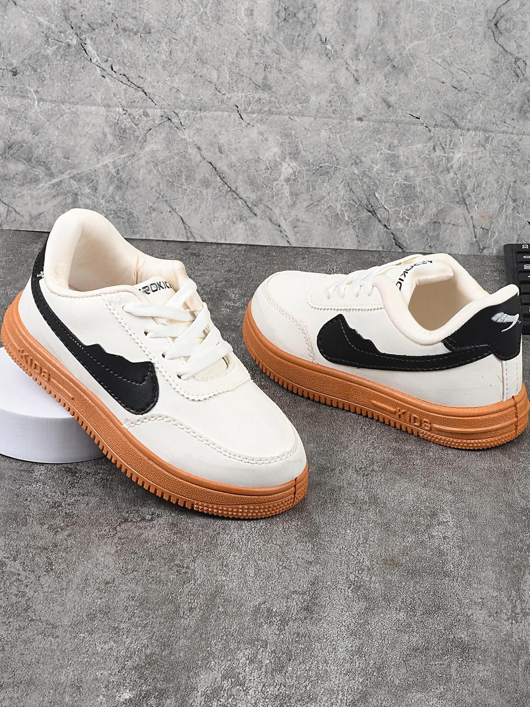 AEROKICK Unisex Kids Colourblocked Lace Up Casual Shoes-picture-36