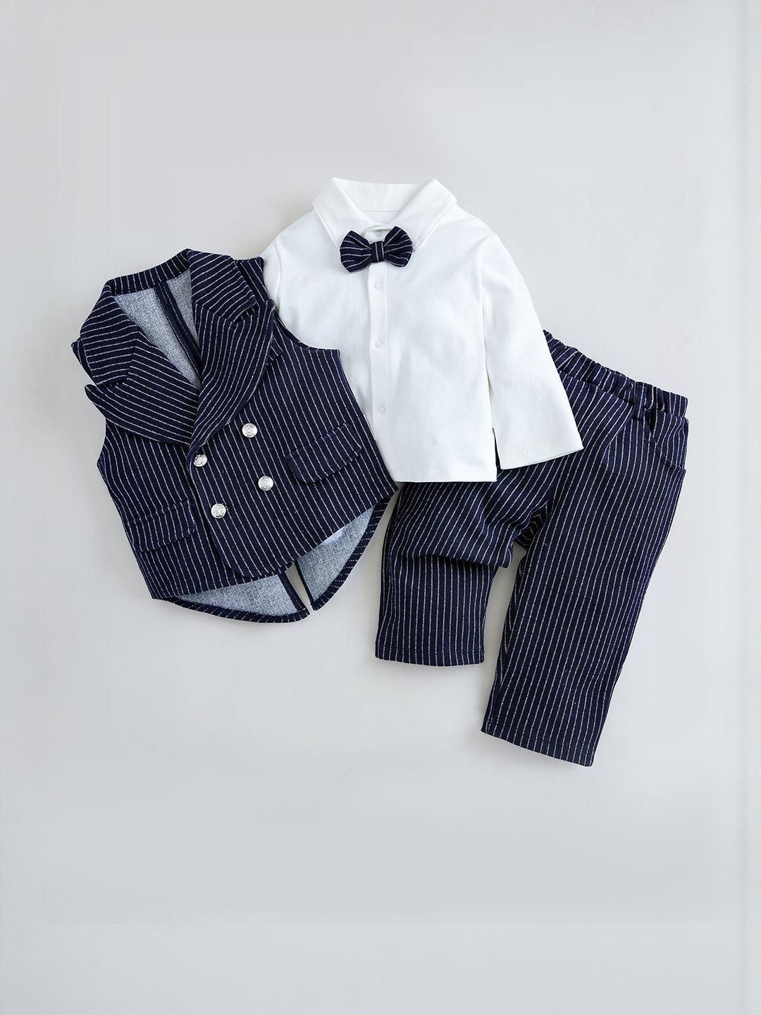 Hopscotch Boys Pure Cotton Shirt with Trousers And Waistcoat-picture-15