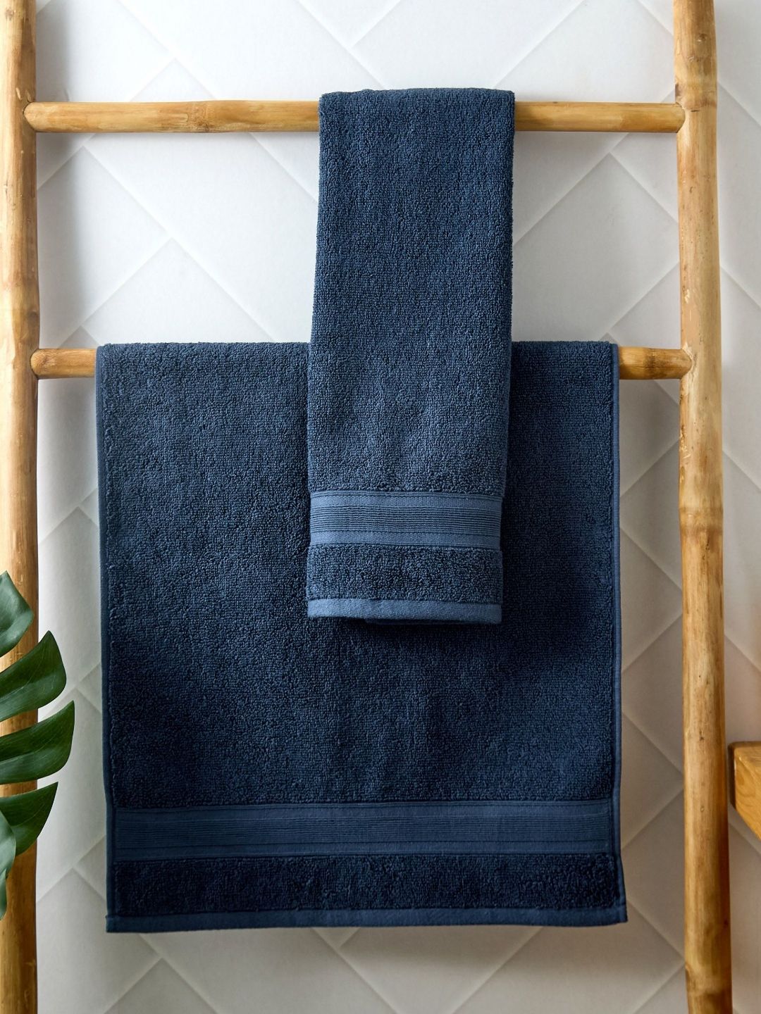 Home Centre Colour Refresh Essense 2Pc Blue Cotton Skin-Friendly 200-GSM Hand Towels-image-29