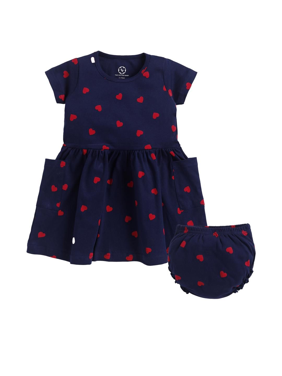 THE COTTON BABY Girls Printed A-Line Dress-image-28