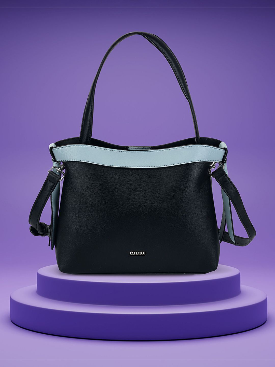 Mochi Women Colourblocked Structured Shoulder Bag-picture-18