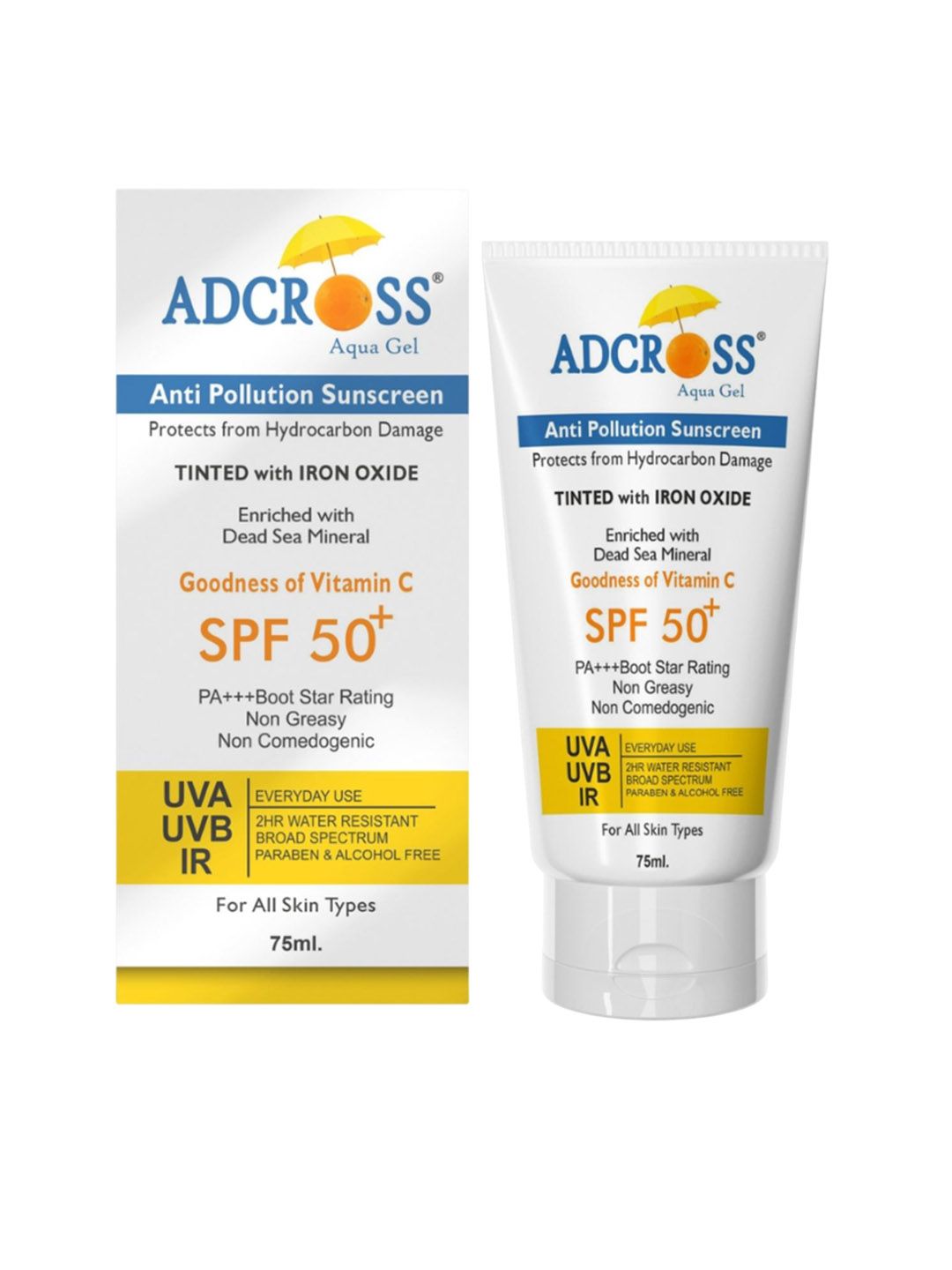 Adonis Adcross Aqua Gel Sunscreen SPF50+ - 75 ml-image-11