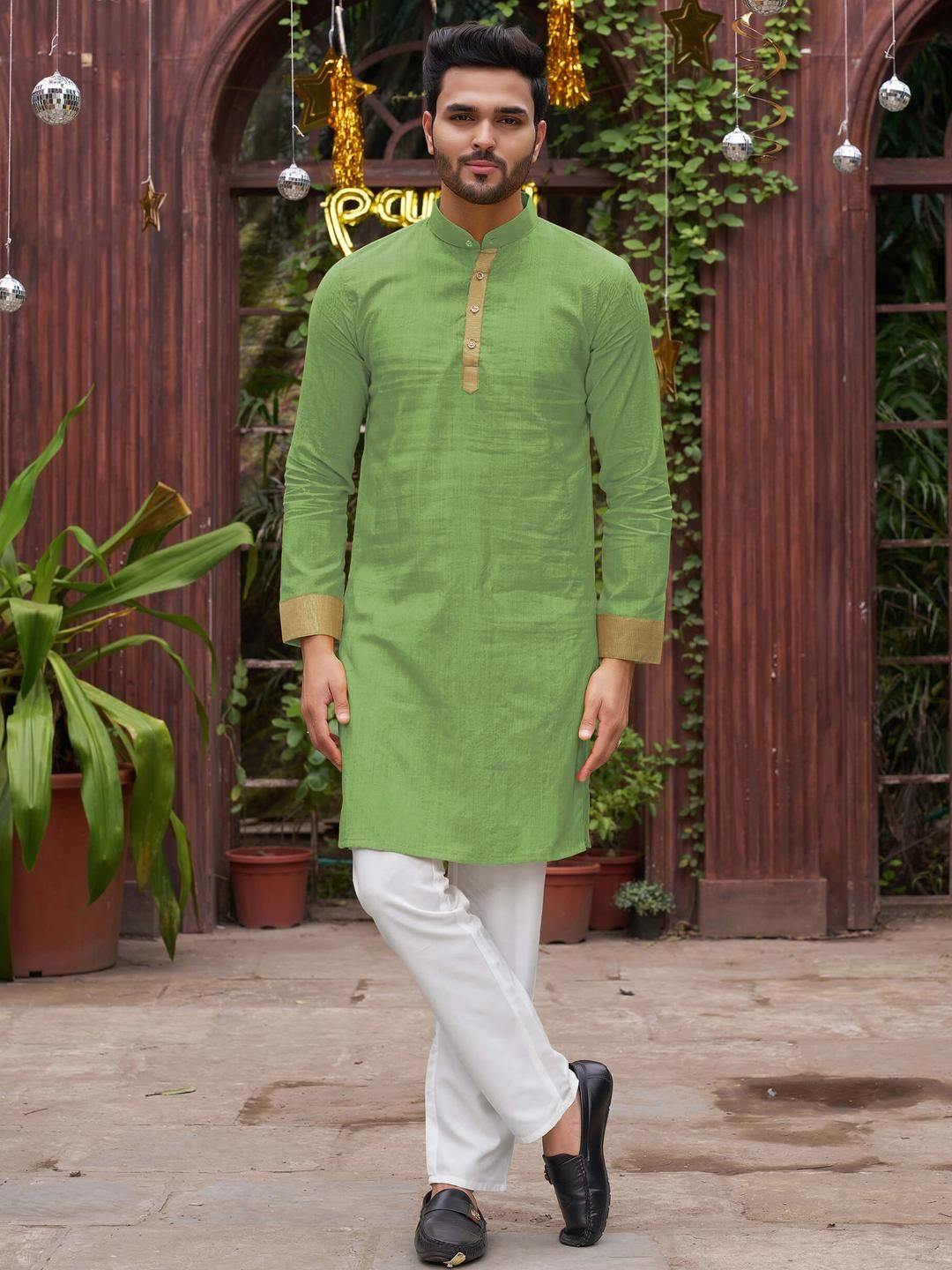 Archittam Men Green Kurta Sets-picture-36