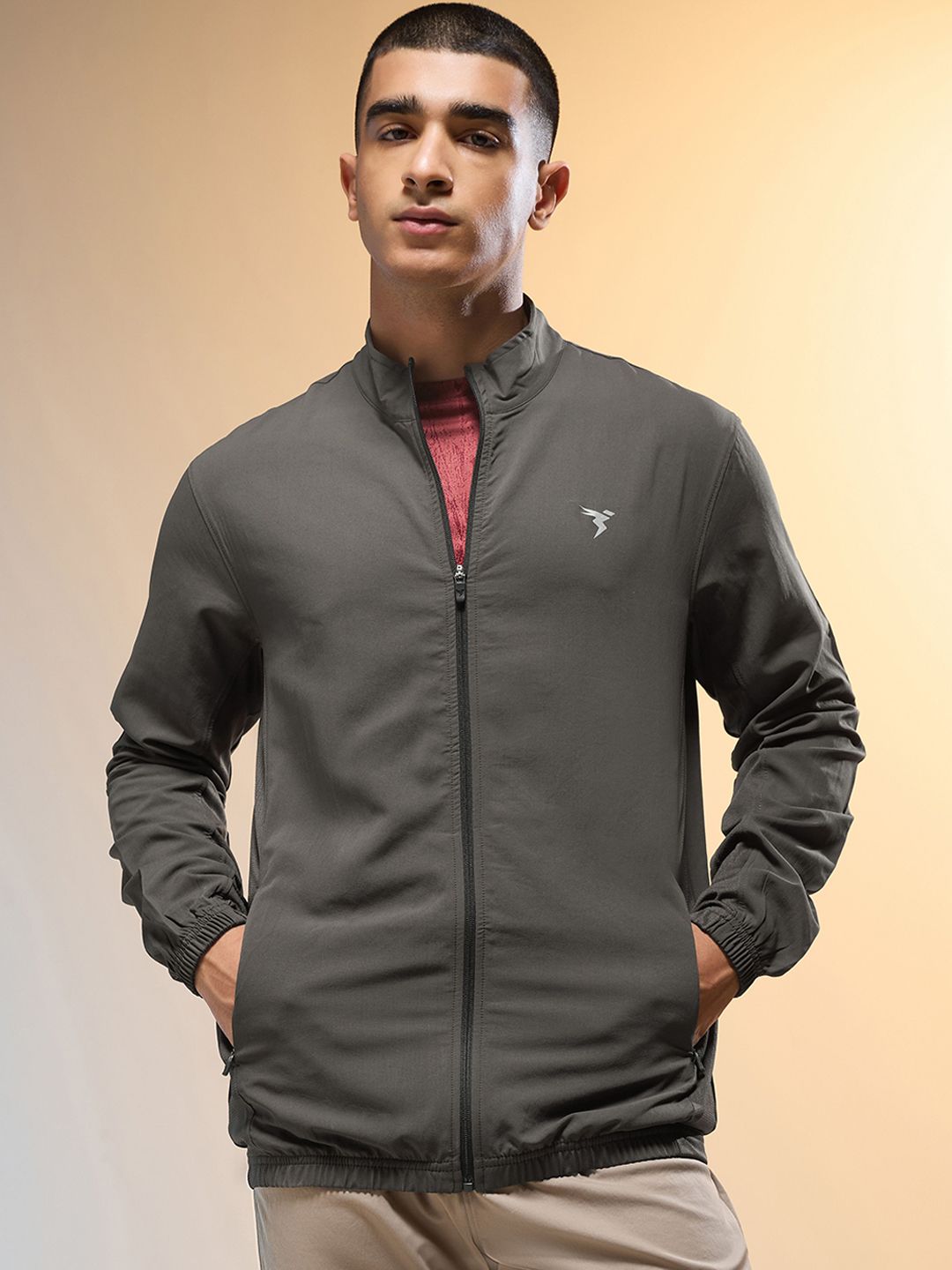 Technosport Slim Fit Mock Collar Rapid-Dry Lightweight Sporty Jacket-picture-20