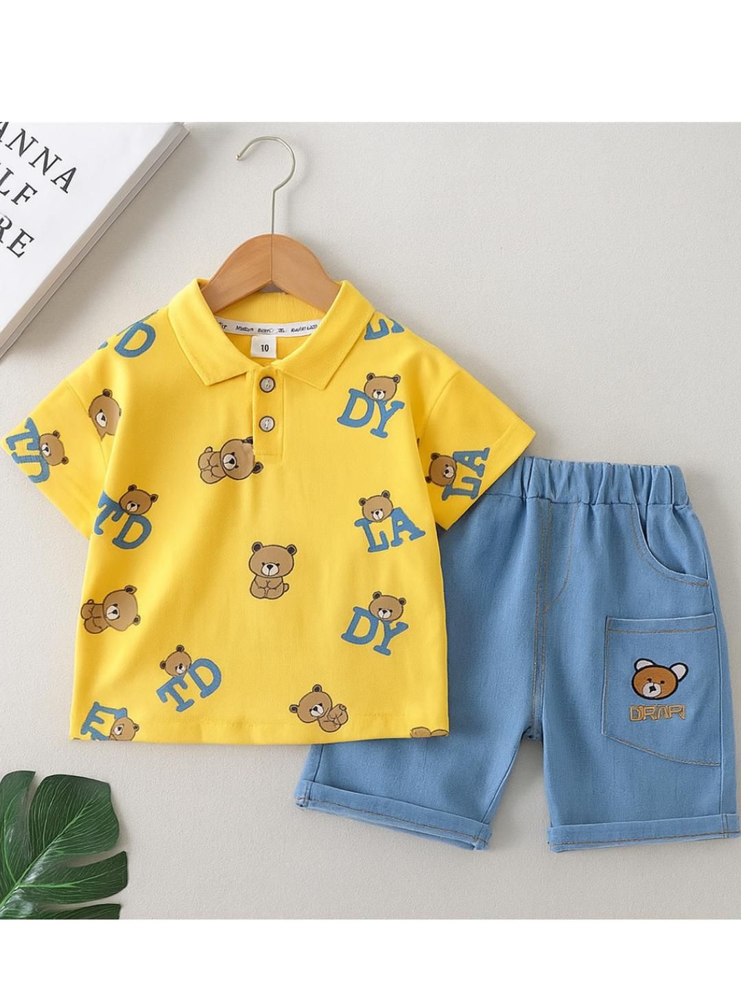 KIDNIP Boys Printed T-shirt with Shorts-picture-28