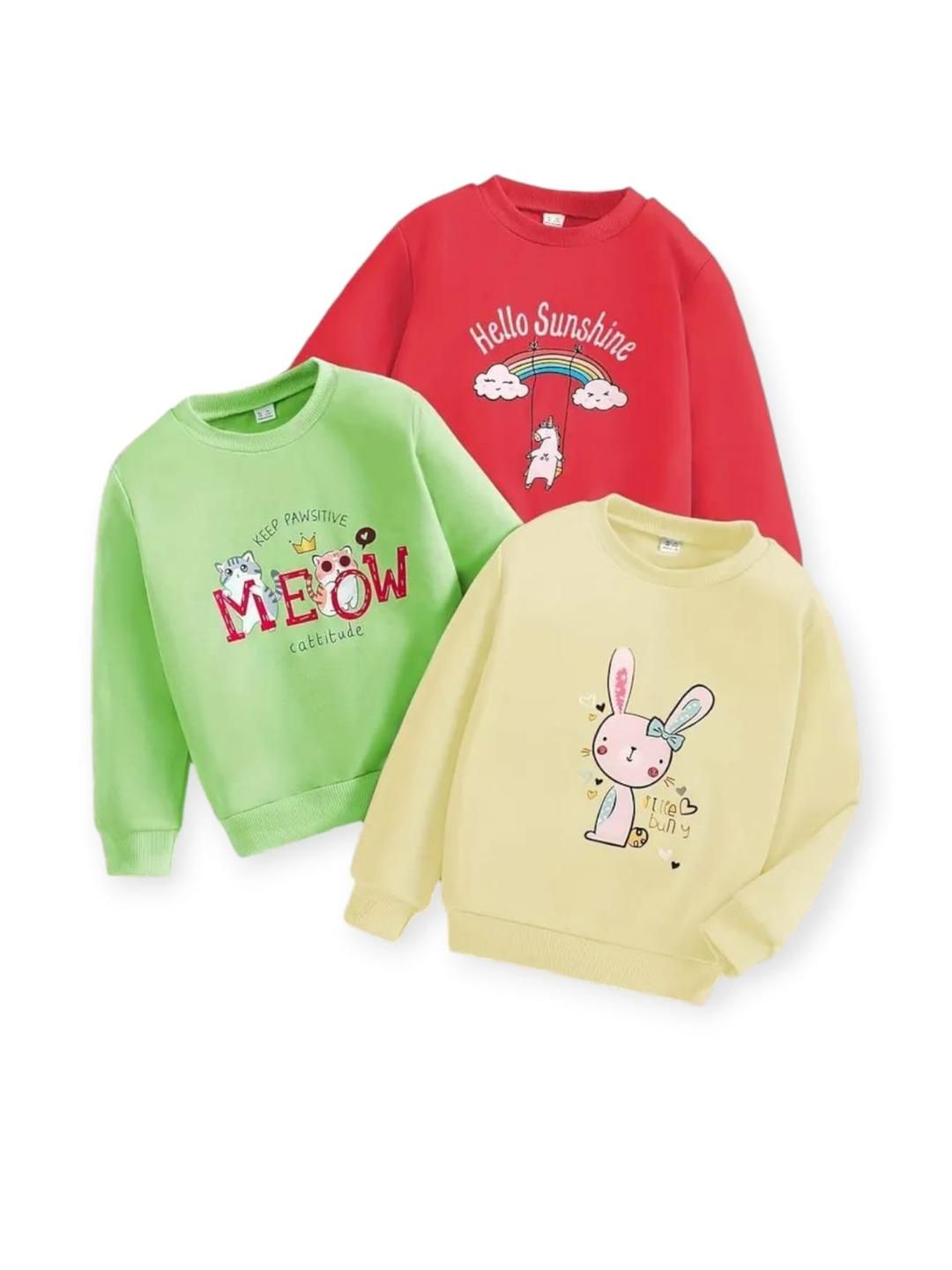 KEESOR Girls Multi Cotton Tshirts-picture-32