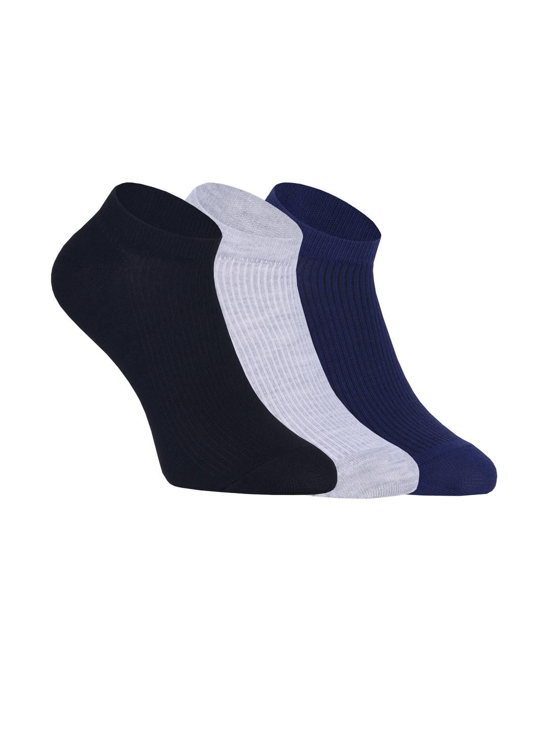 HEBTROCO Pack of 3 Cotton Ankle Length Socks-picture-26