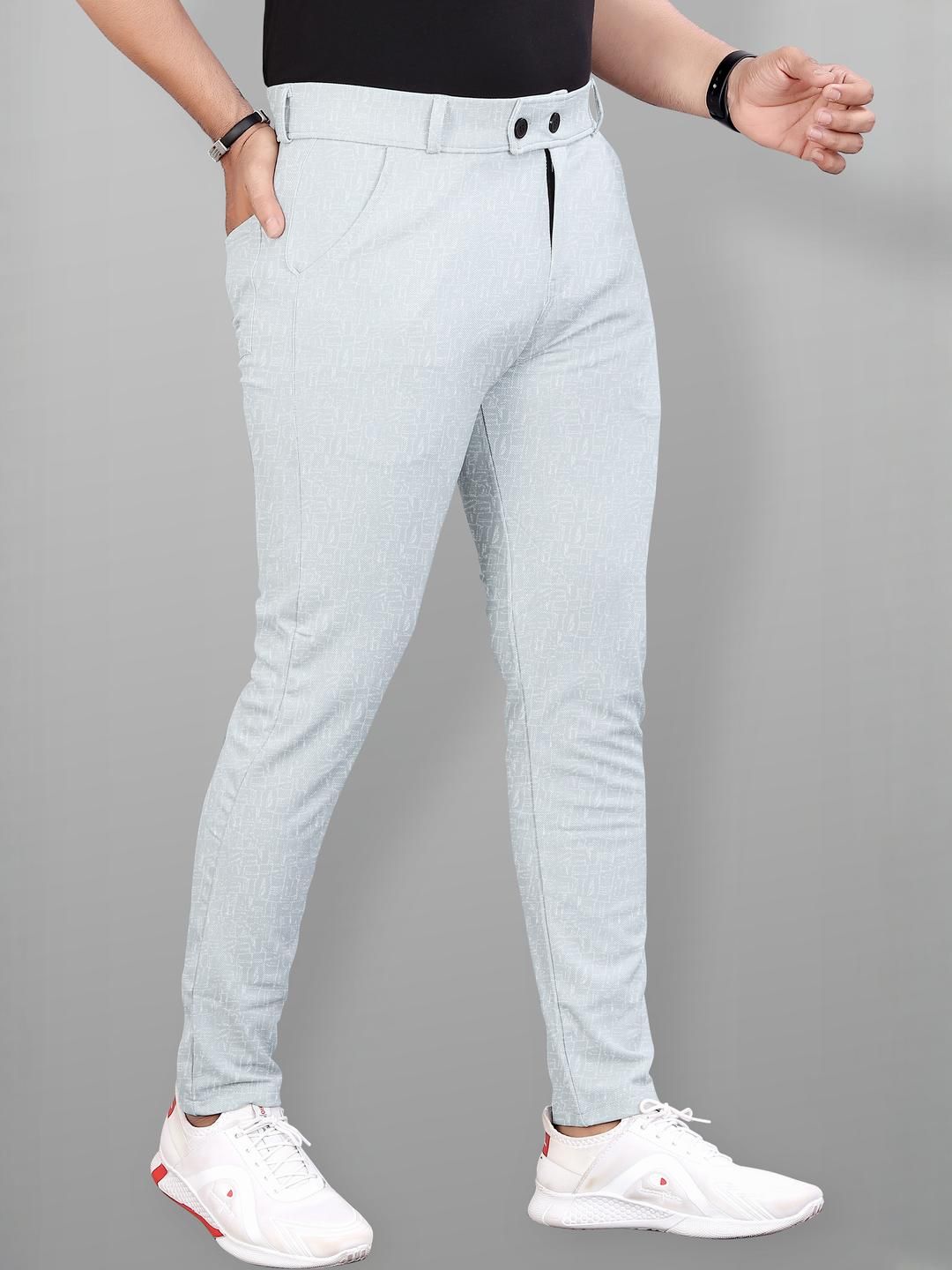 COMBRAIDED Men Easy Wash Mid Rise Regular Trousers-picture-36