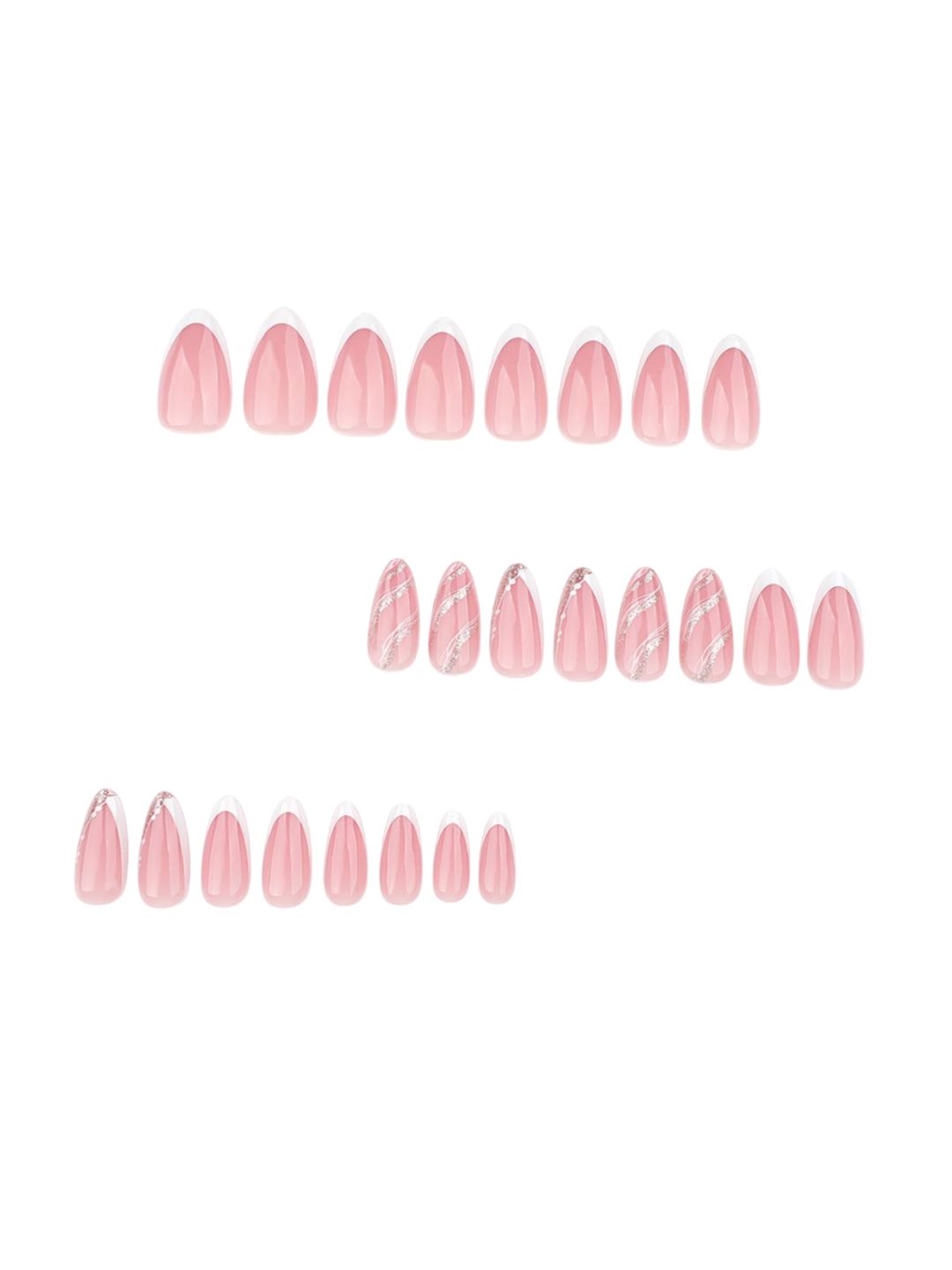 Secret Lives Set Of 24 Reusable Stick On Artificial Nails - Golden Boundary Catseye-picture-36