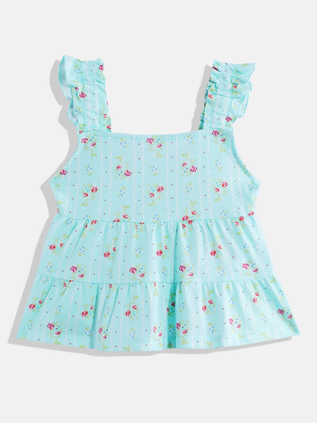 THE CHILDREN'S PLACE Girls Floral Printed Cotton Empire Top-picture-28