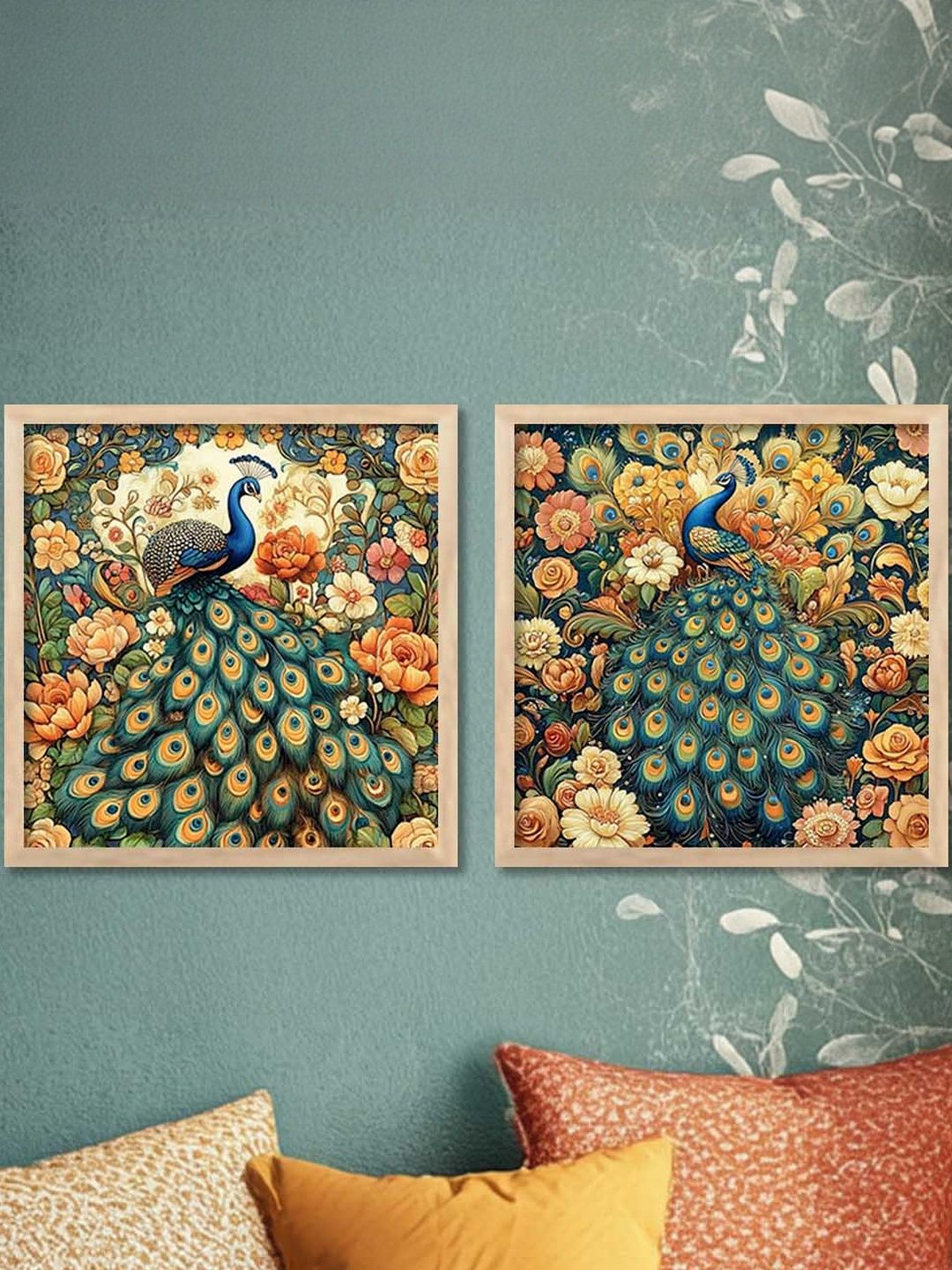 WALLLANE Set of 2 Floral & Botanical Wood Wall Art-picture-51
