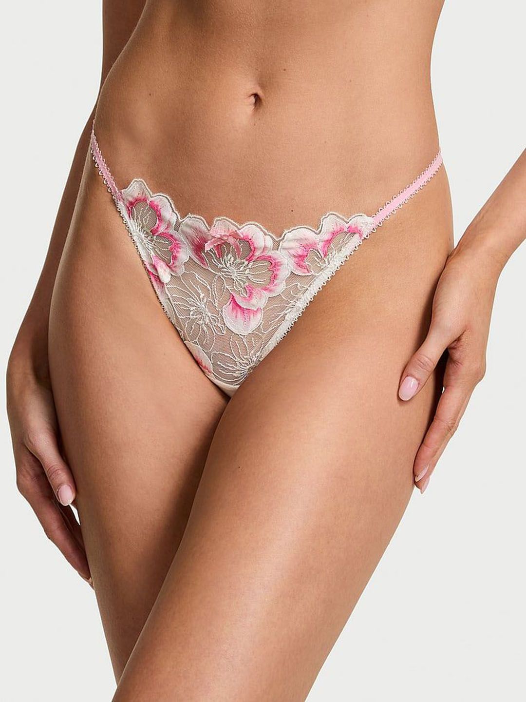 Victoria's Secret Embroidered Low-Rise Thongs Brief 1126220779FK-picture-37