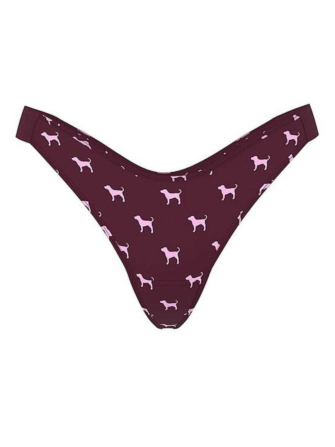 Victoria's Secret PINK Women Printed Cotton Low-Rise High-Leg Thongs Briefs-picture-28