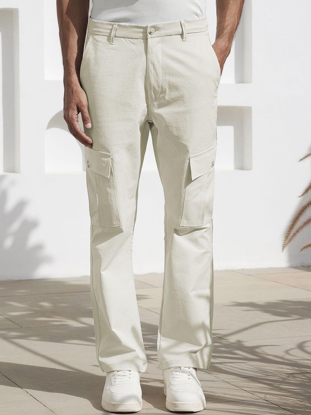 Zeyo Men Mid-Rise Comfort Fit Cargos Trousers-picture-24
