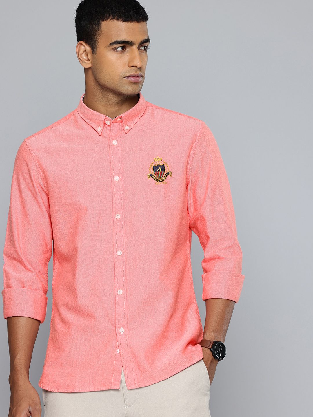 Indian Terrain Chiseled Skinny Fit Pure Cotton Casual Shirt-picture-35