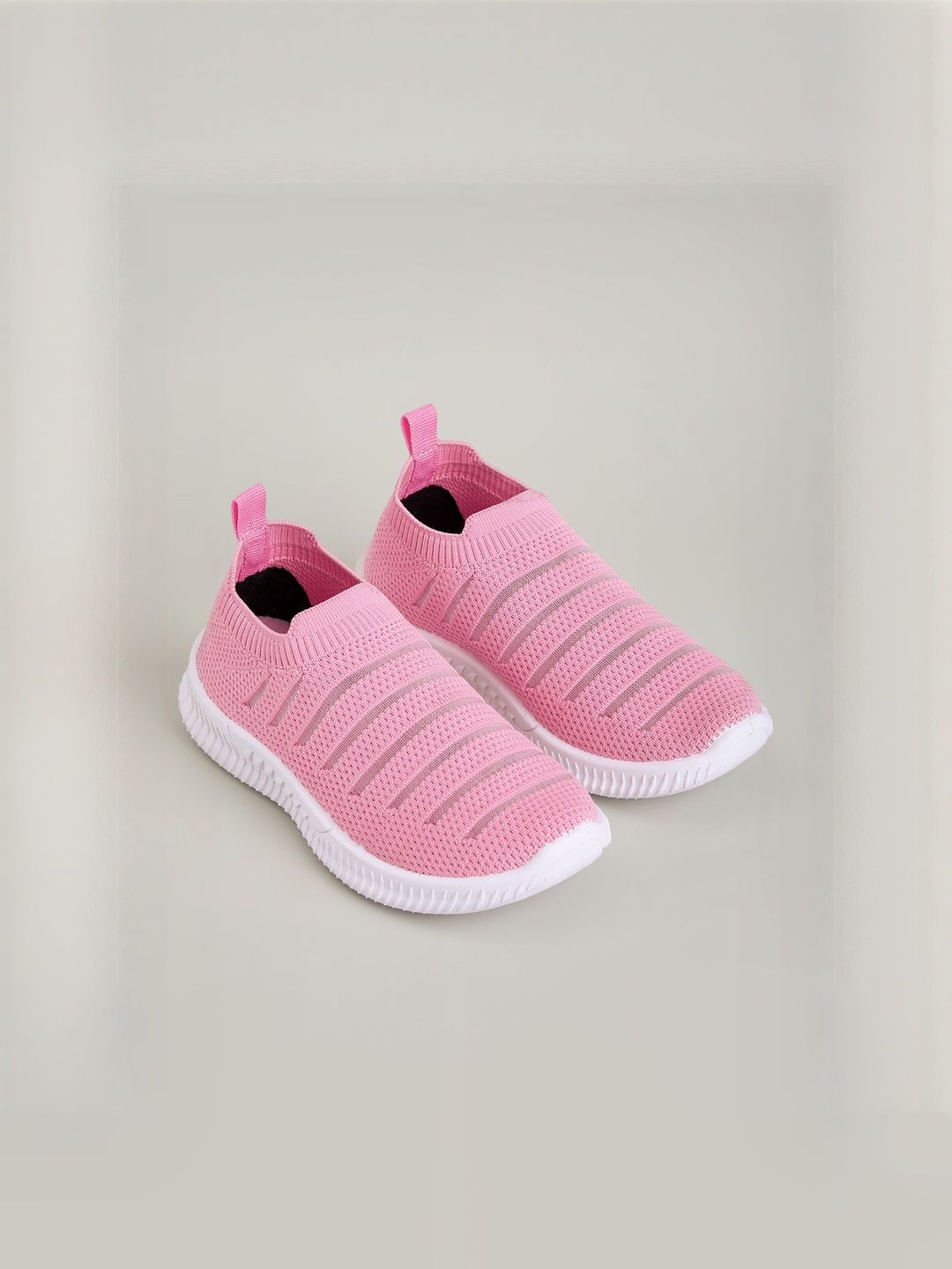 Hopscotch Girls Pink Fabric Slip-Ons-picture-45
