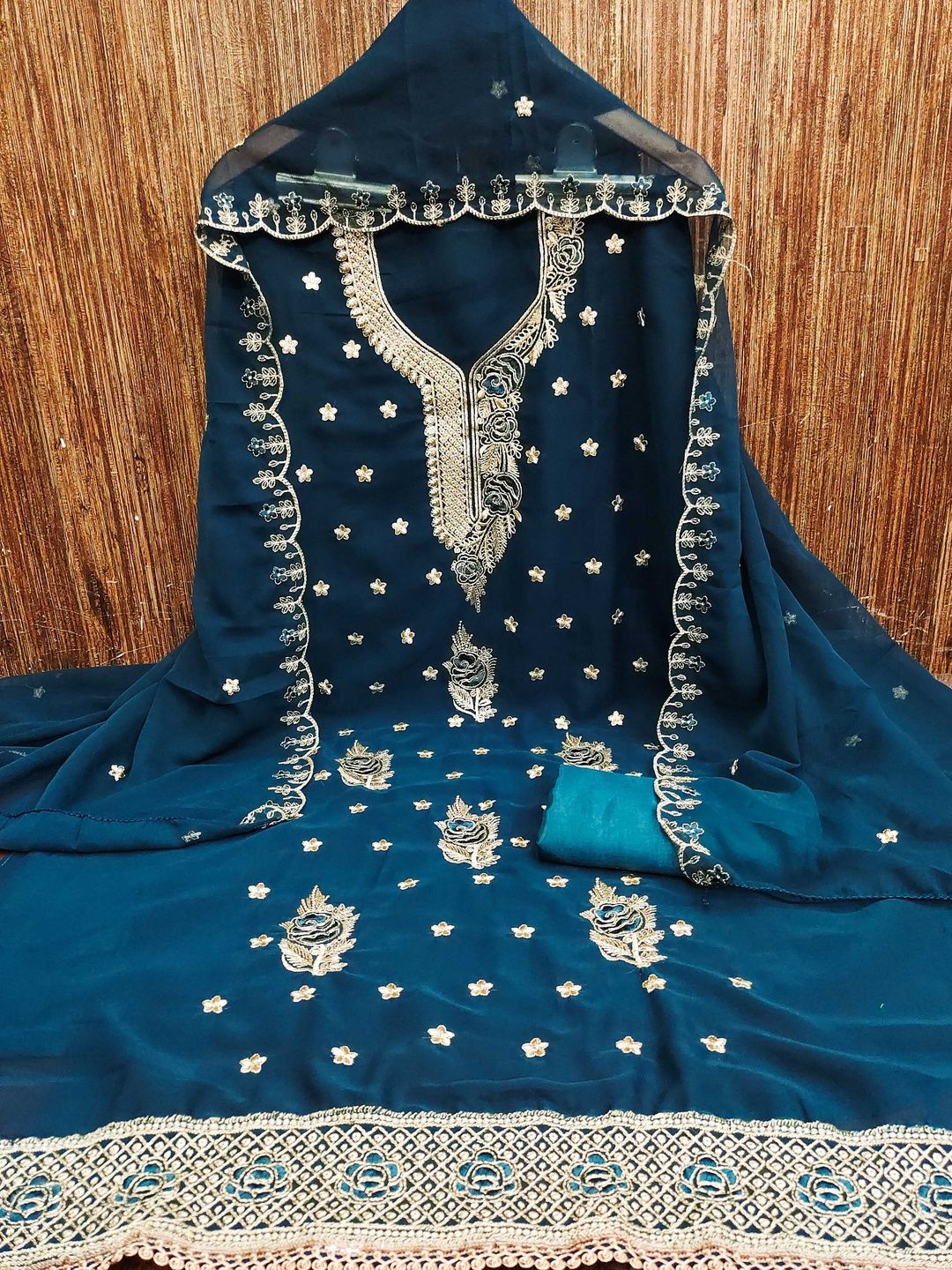 KALINI Embroidered Unstitched Dress Material-picture-34