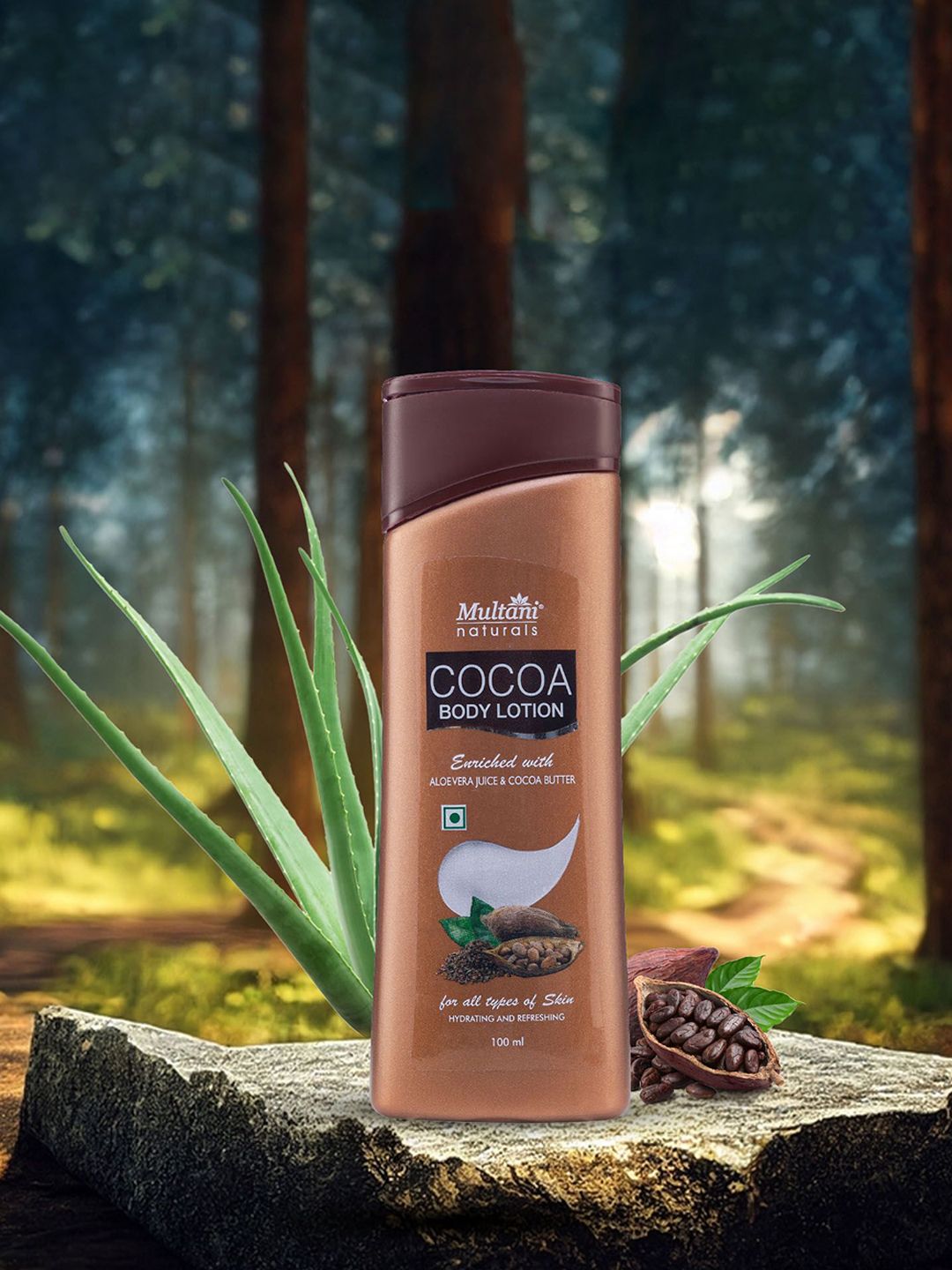 Multani Cocoa Body Lotion With Aloe Vera Juice - 100 ml-image-1