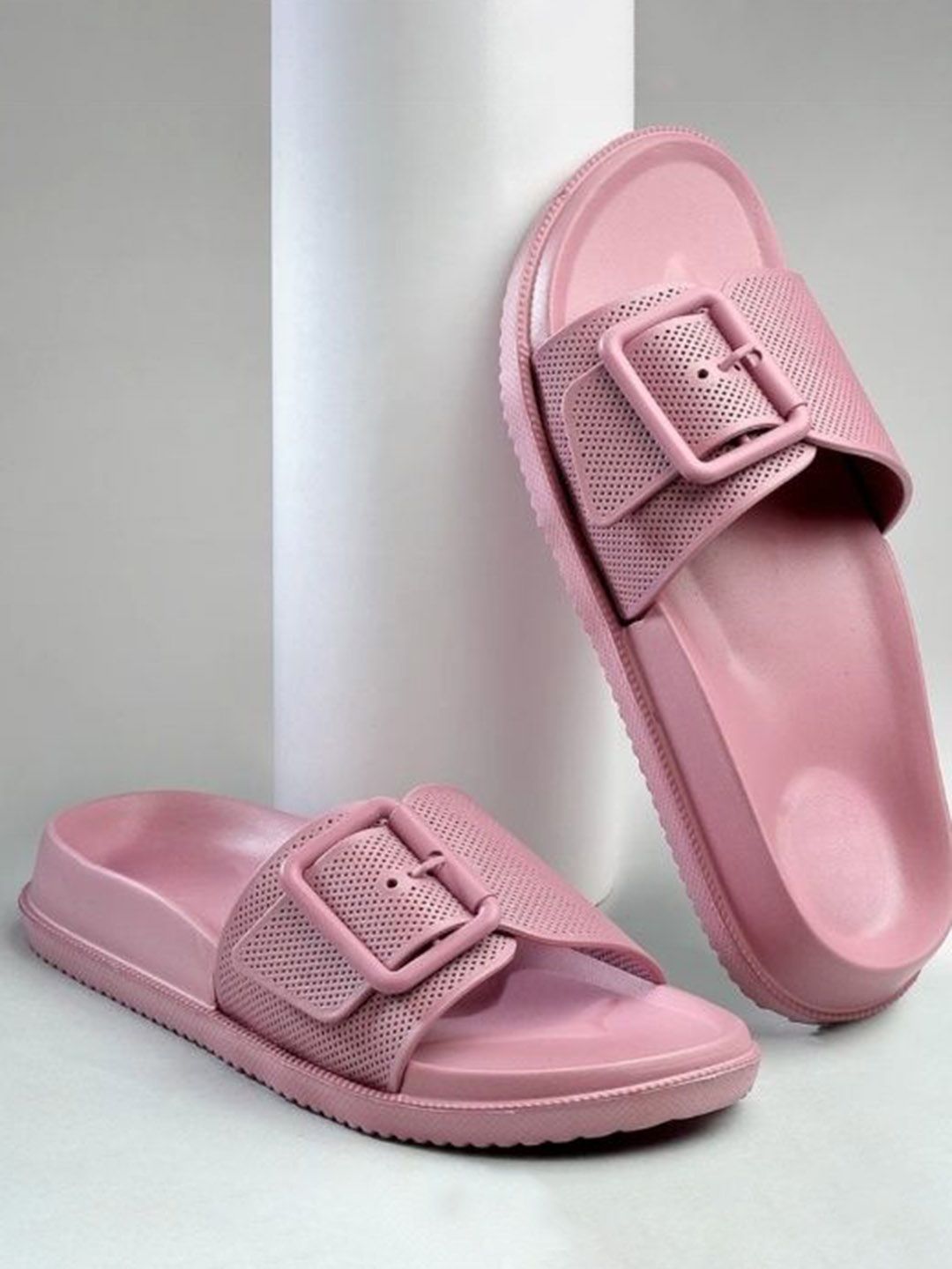 Deals4you Women Open Toe Flats with Buckles-image-41