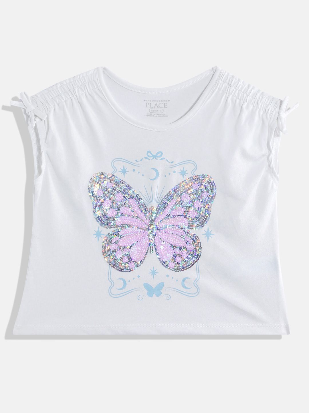 THE CHILDREN'S PLACE Girls Embellished Extended Sleeves Top-picture-43