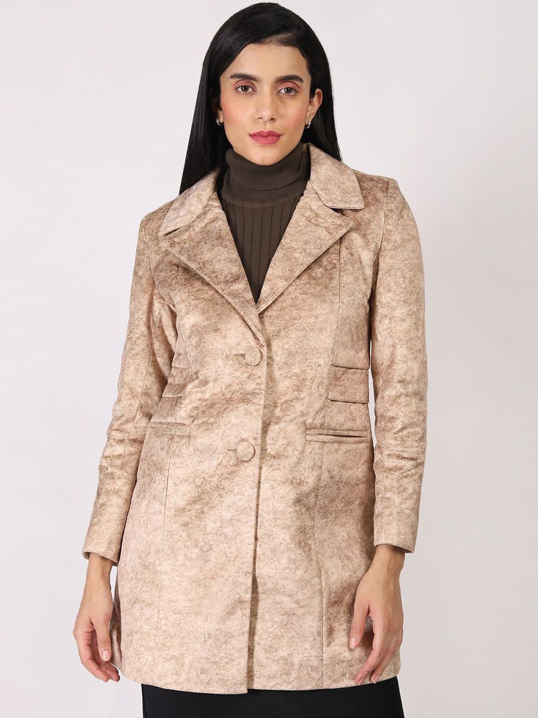 Roadster The Lifestyle Co. Notched Lapel Hip Length Parka Coat-picture-22