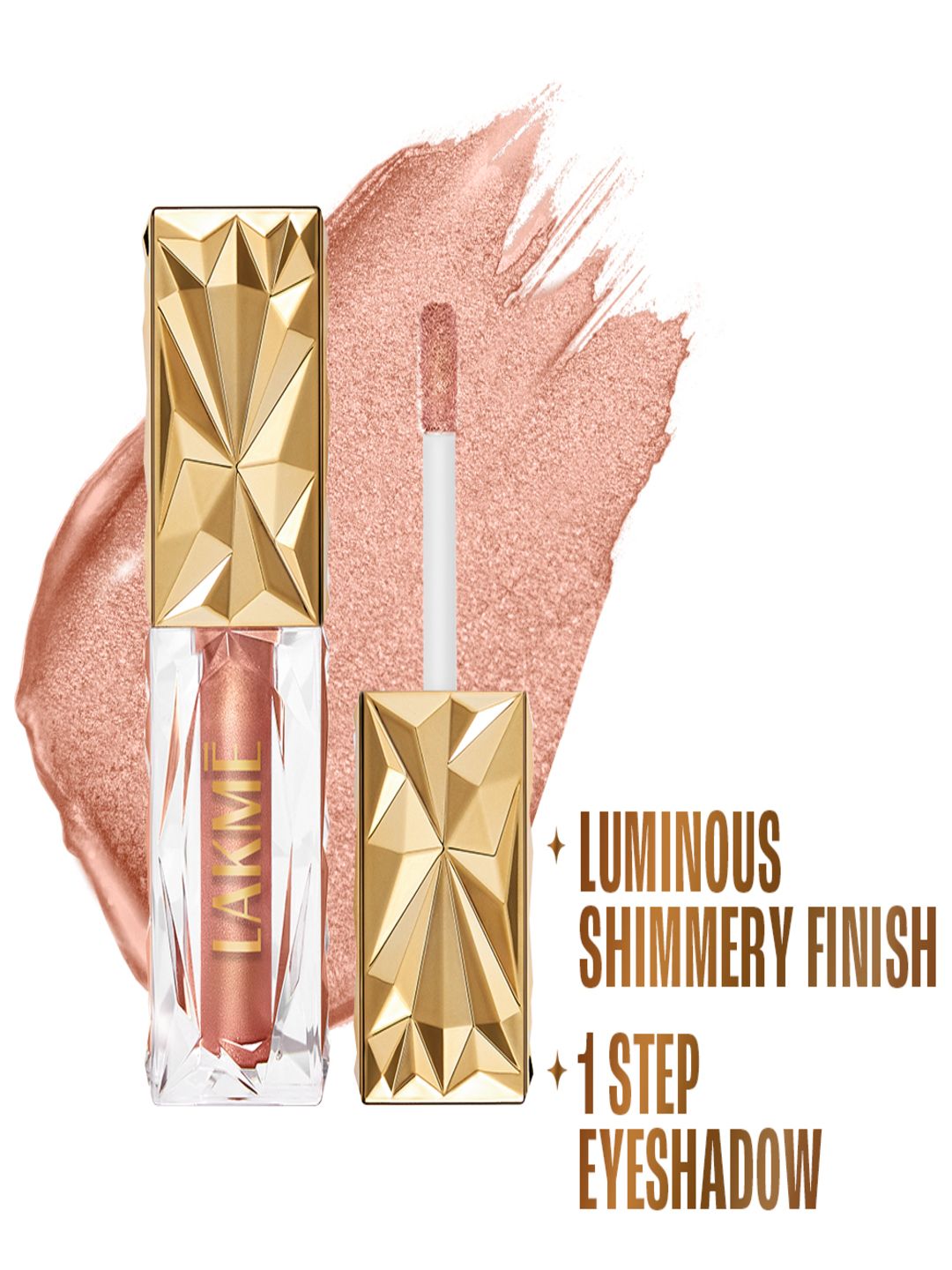 Lakme Be-Jewel Satin Eye Tint One-Step Liquid Eyeshadow 4.5 ml - Quartz 01-picture-54