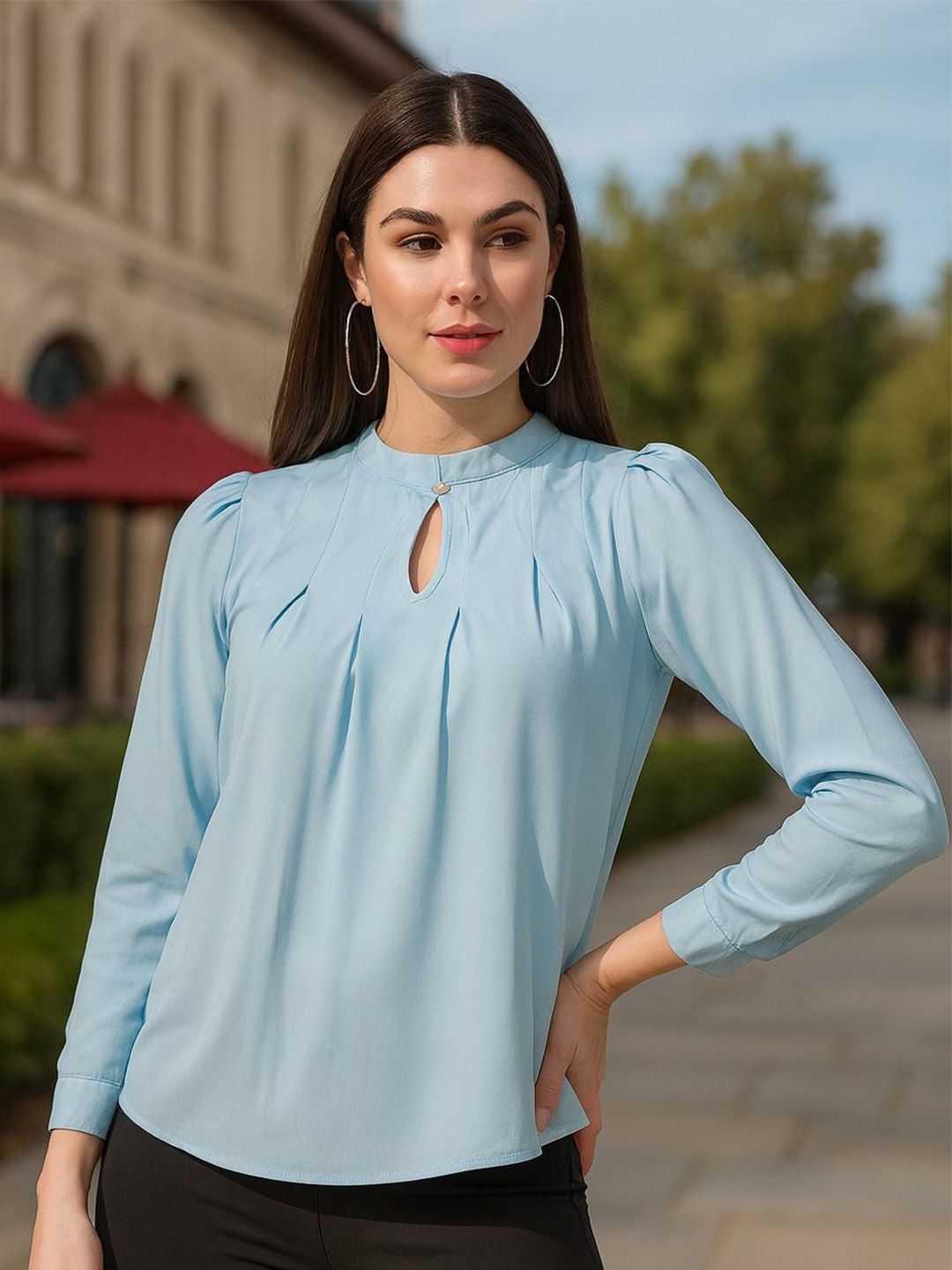 4WRD by Dressberry Keyhole Neck Top-picture-20