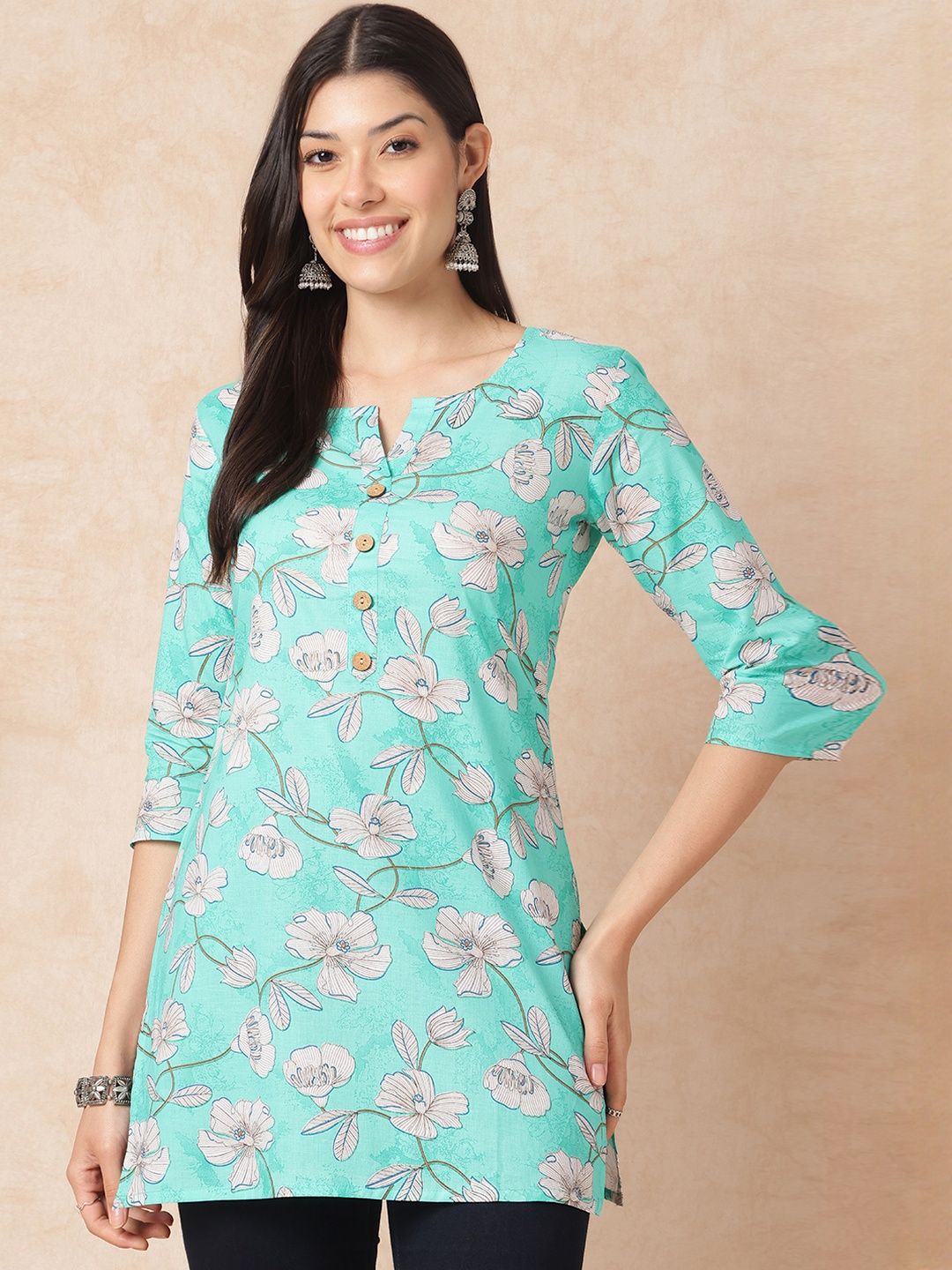 KALINI Women Floral Print Cotton Top-picture-17